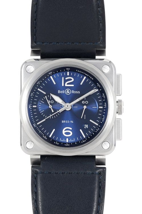 Bell & Ross Instruments BR0394-BLU-ST/SCA