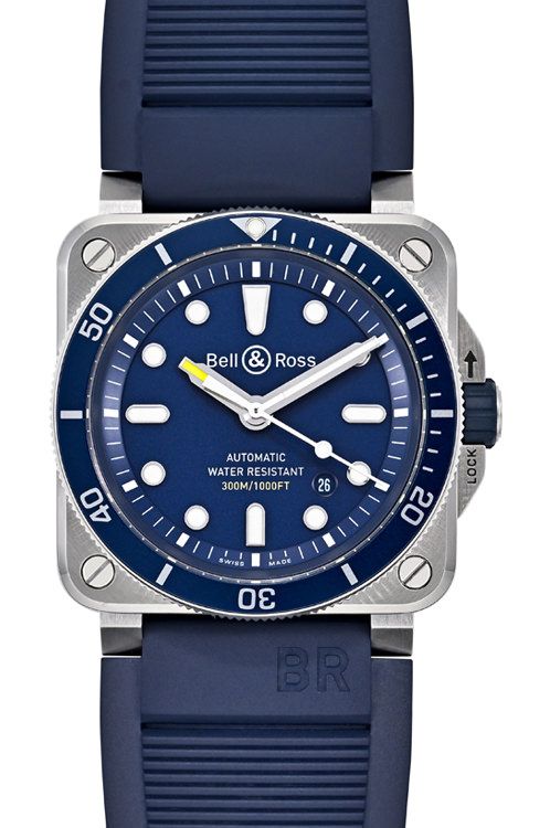 Bell & Ross Professional BR0392-D-BU-ST/SRB