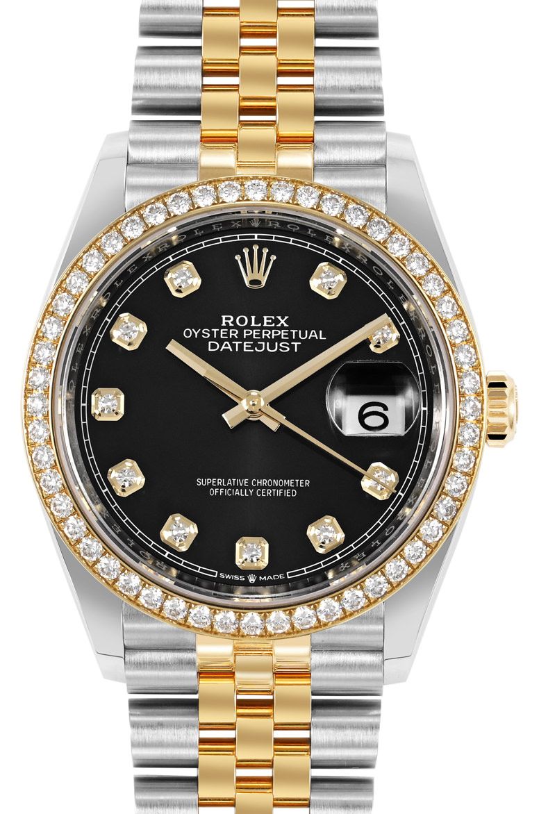 Pre-Owned Rolex Datejust Men Watch in Black Colour Dial
