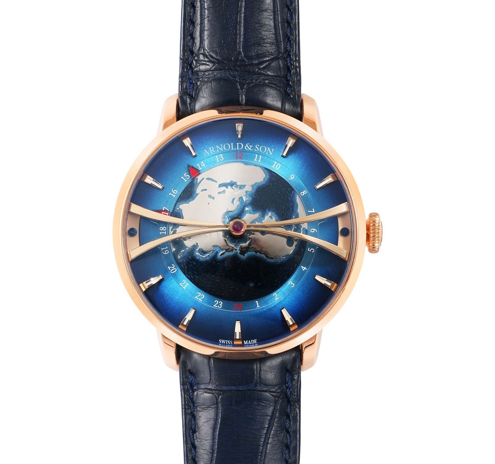 Pre-Owned Arnold & Son Globetrotter