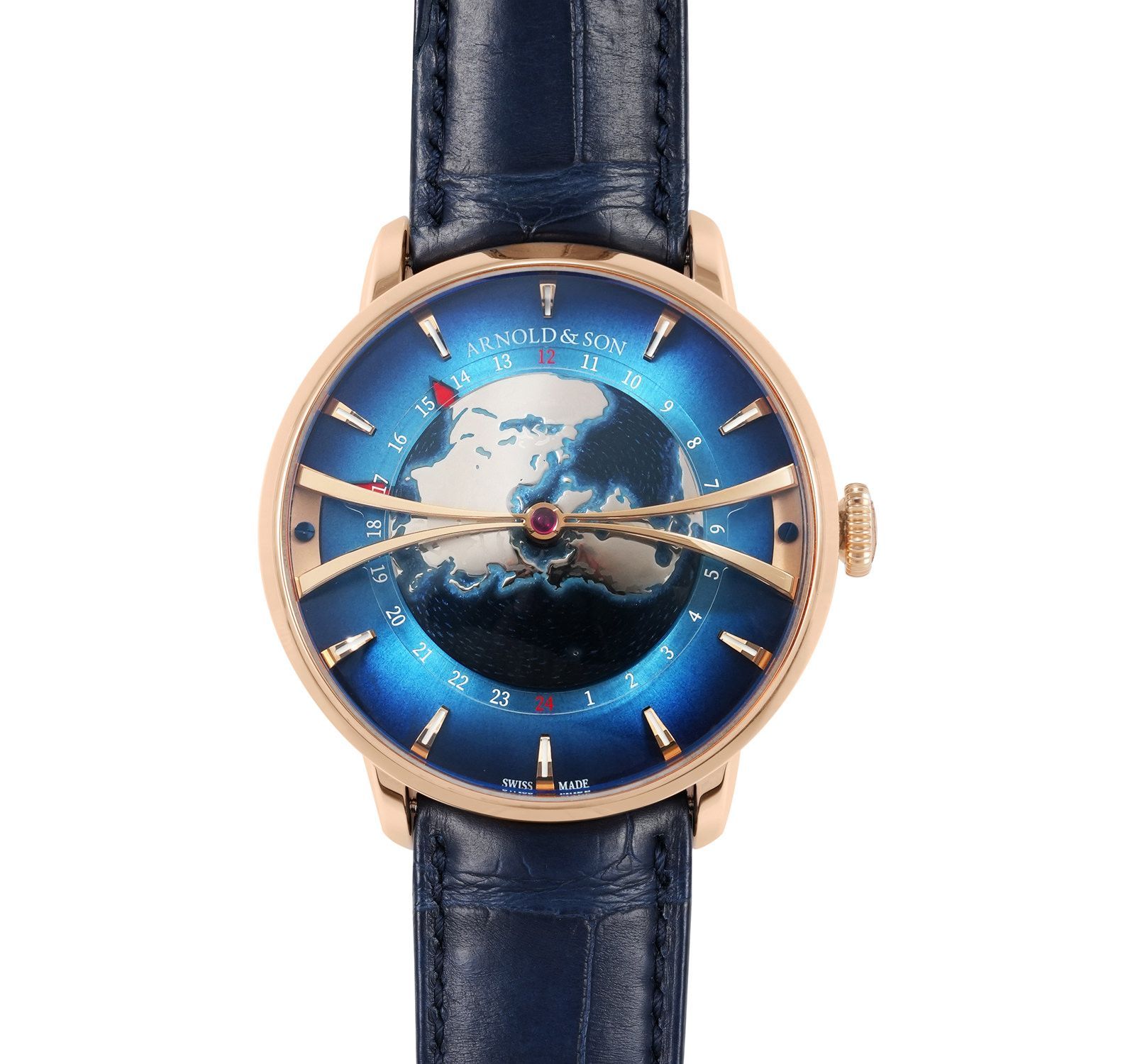 Pre-Owned Arnold & Son Globetrotter