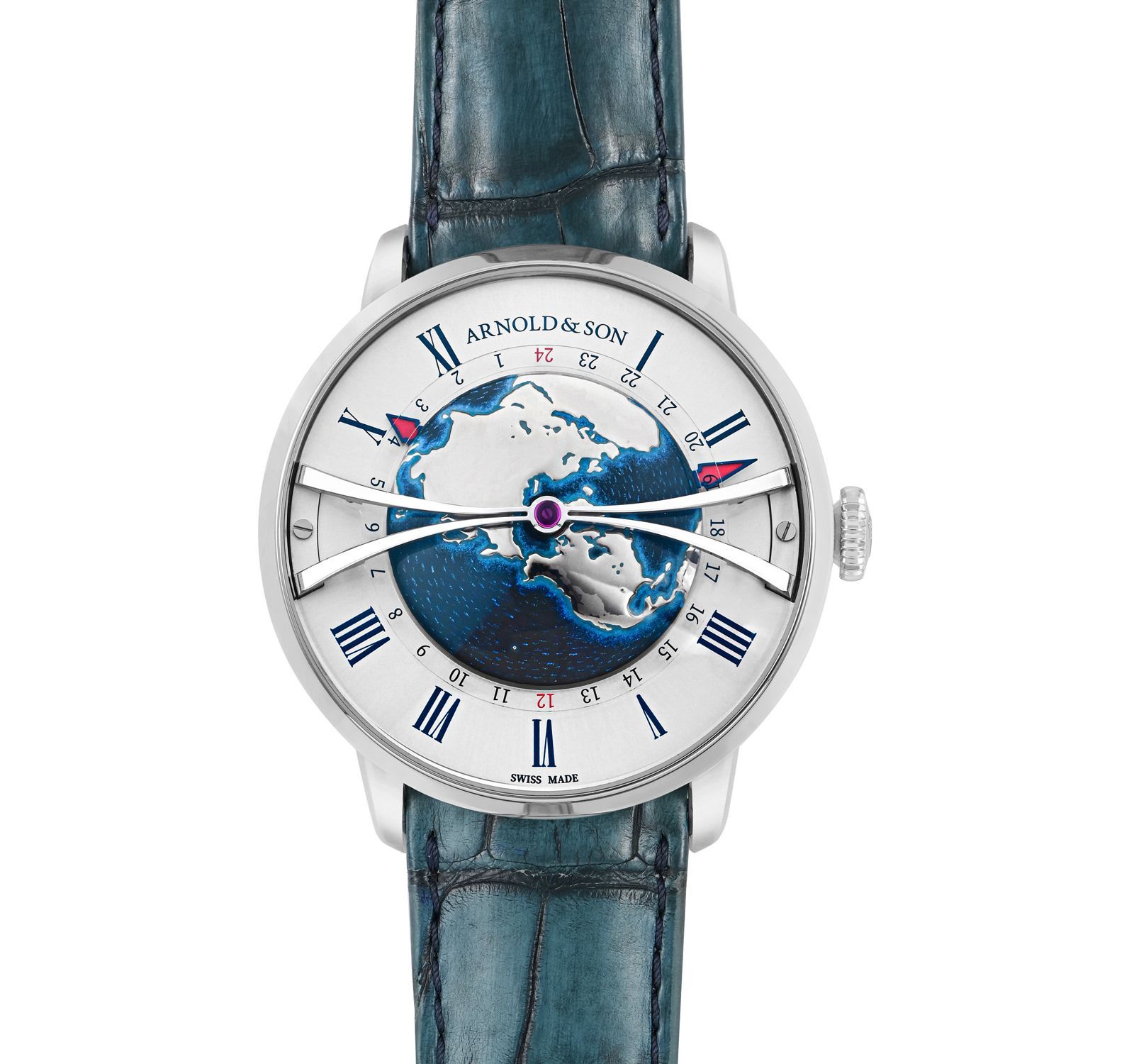 Pre-Owned Arnold & Son Globetrotter