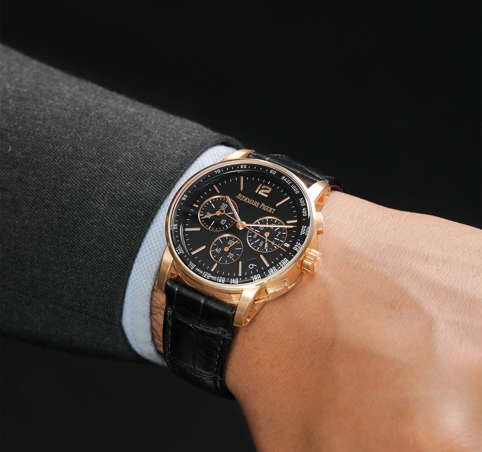 Pre-Owned Audemars Piguet Code 11.59 Men Watch in Black