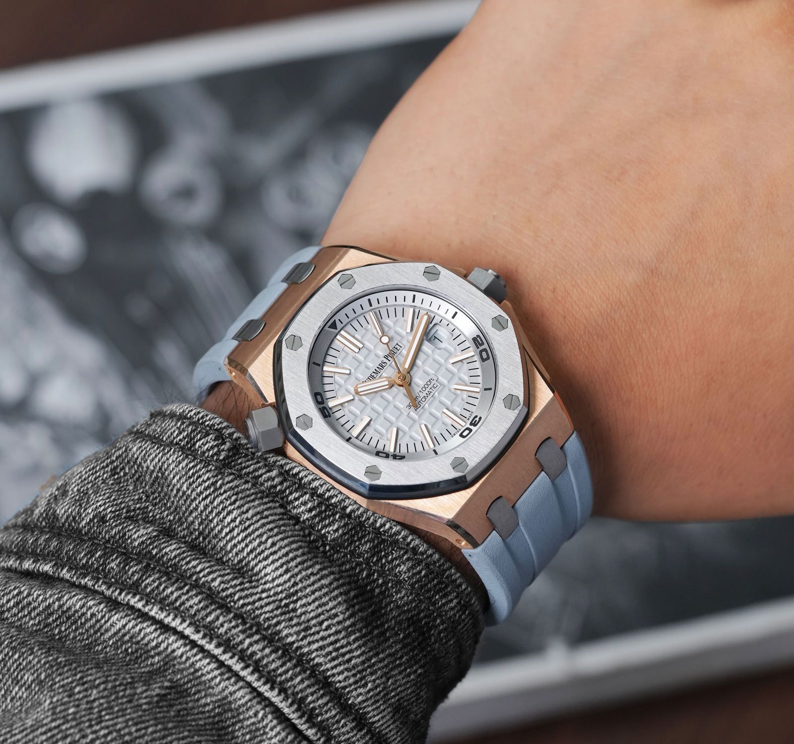 Orologio 42mm Cinturino Audemars Piguet Royal Oak Offshore