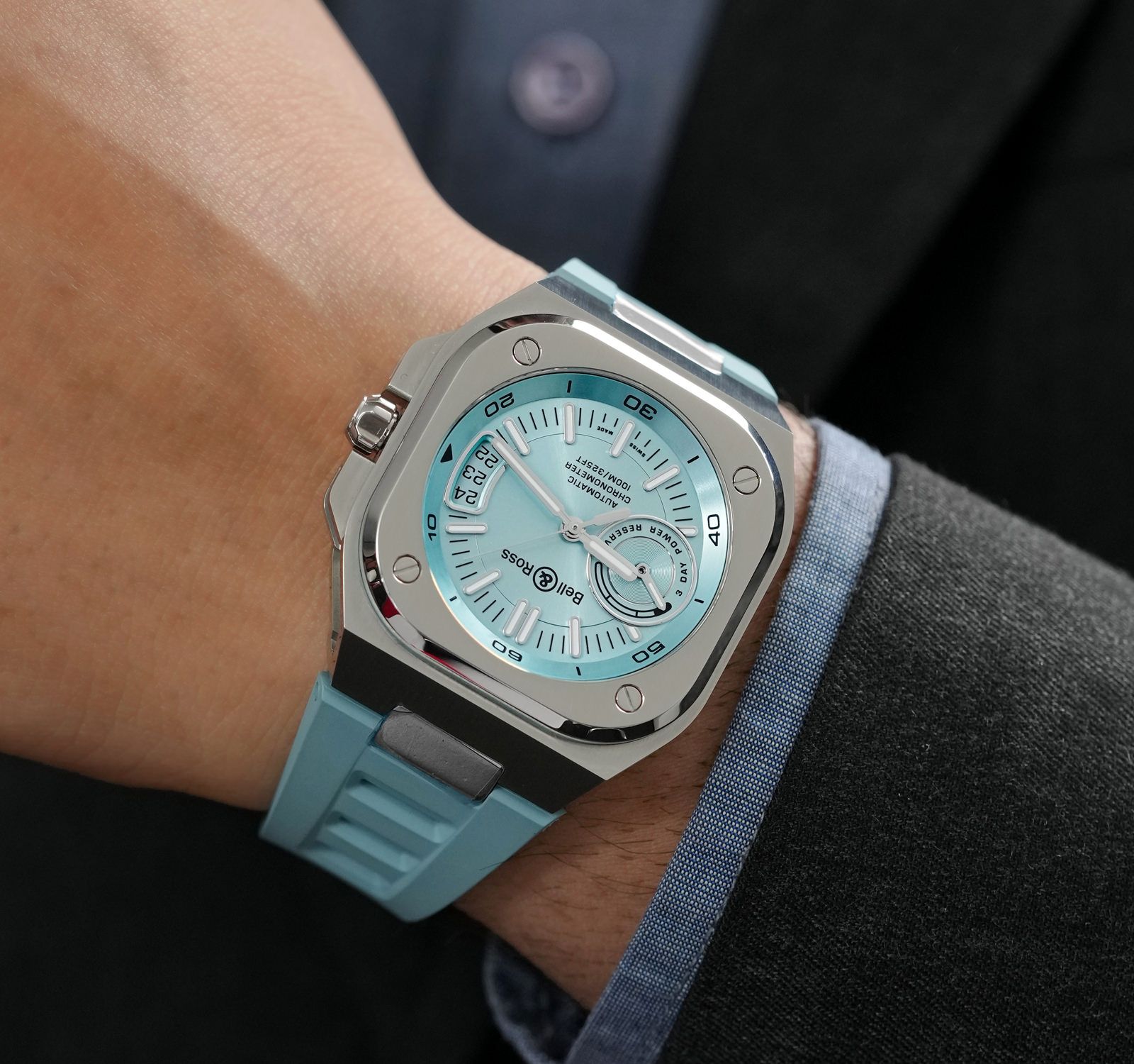 Pre-Owned Bell & Ross Urban Men Watch in Blue Colour Dial