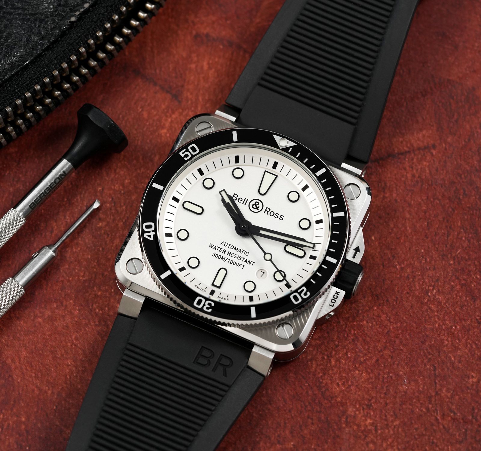 Bell & Ross BR0392-D-WH-ST/SRB