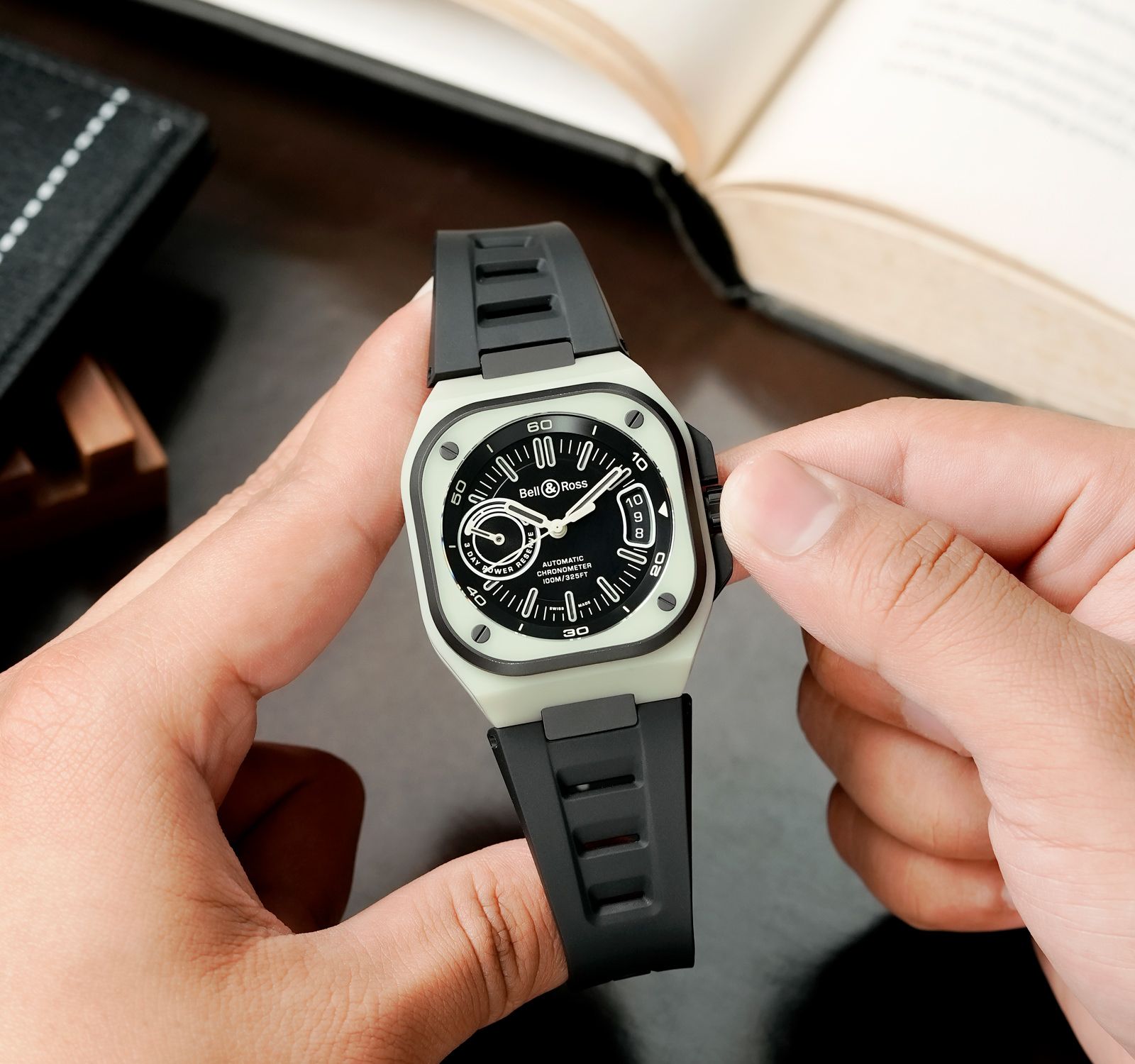 Pre-Owned Bell & Ross Urban Men Watch in Black Colour Dial
