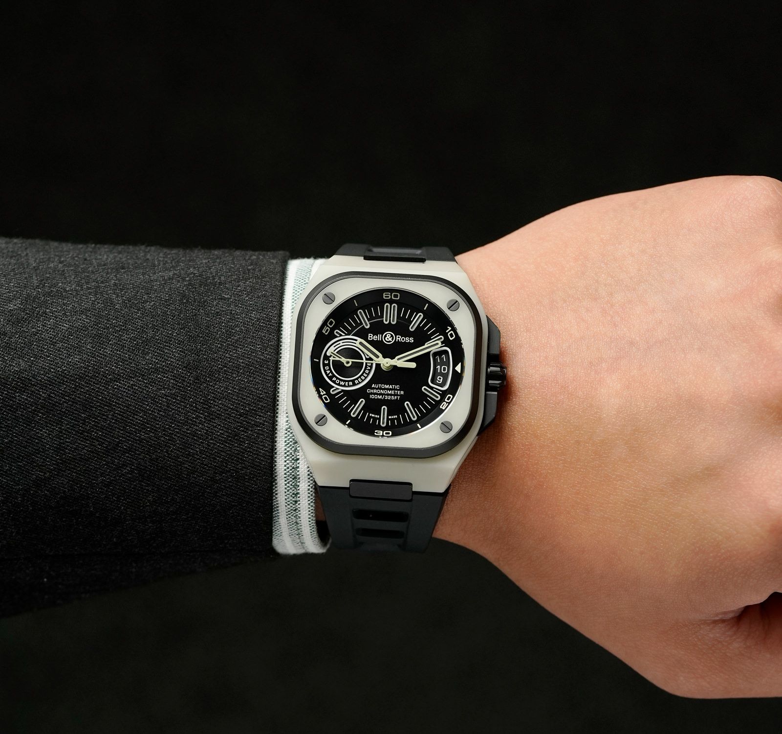 Pre-Owned Bell & Ross Urban Men Watch in Black Colour Dial