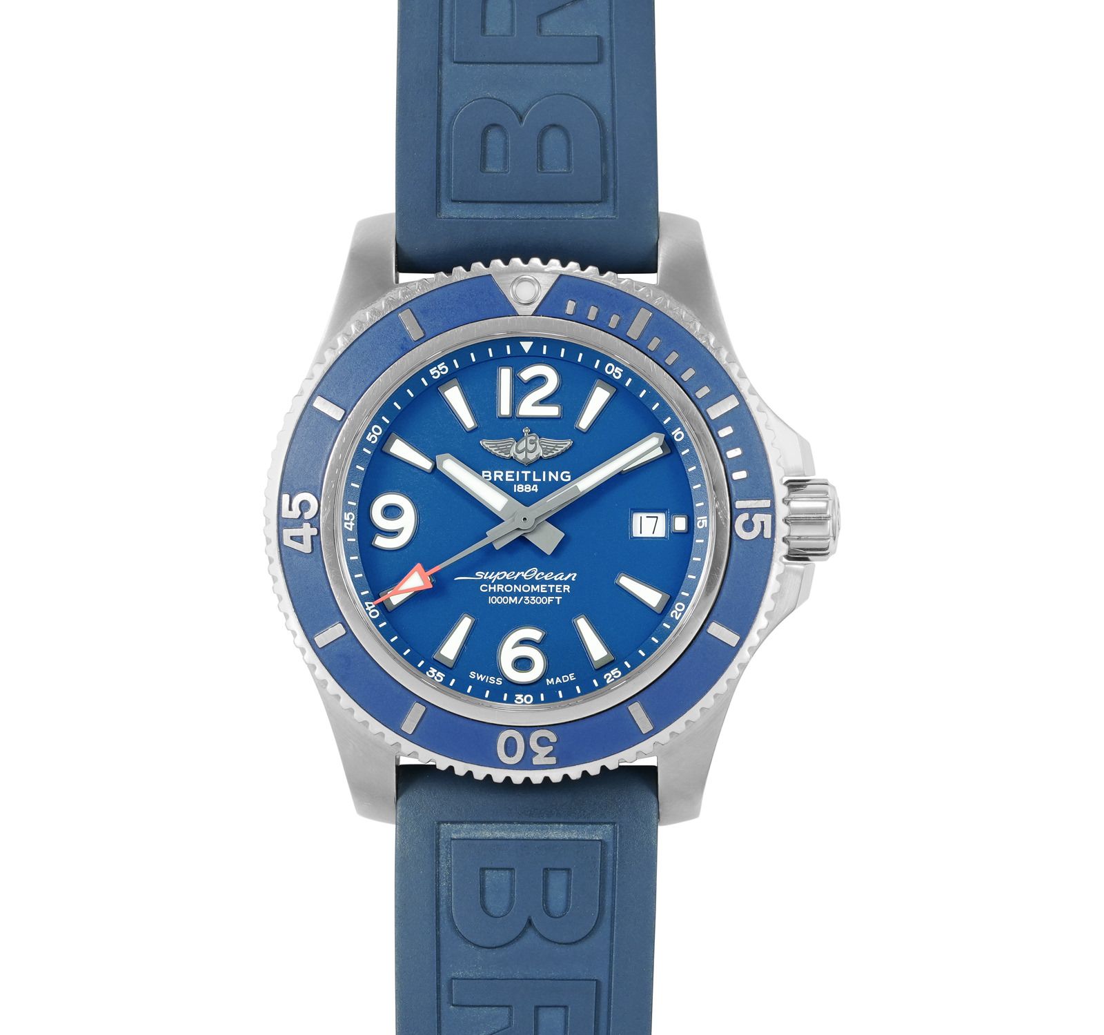 Pre-Owned Breitling Superocean Men Watch in Blue Colour Dial