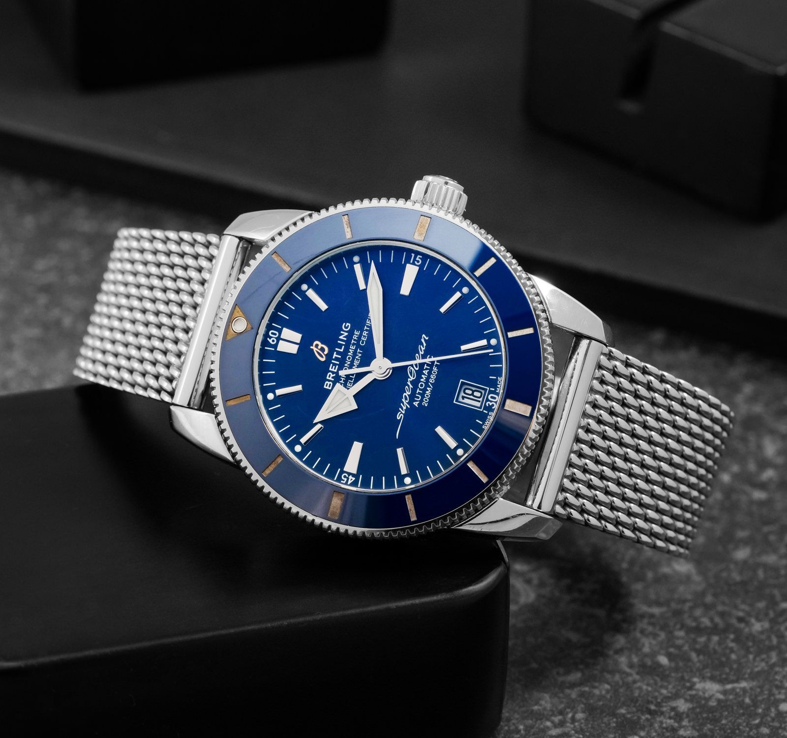 breitling superocean heritage ii blue
