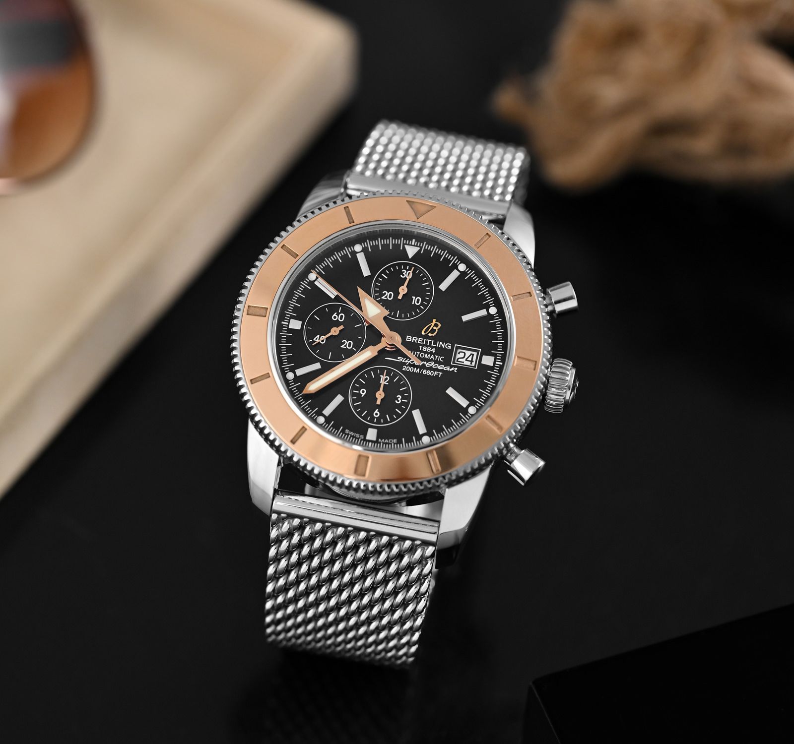 Breitling superocean heritage 46 rose gold clearance