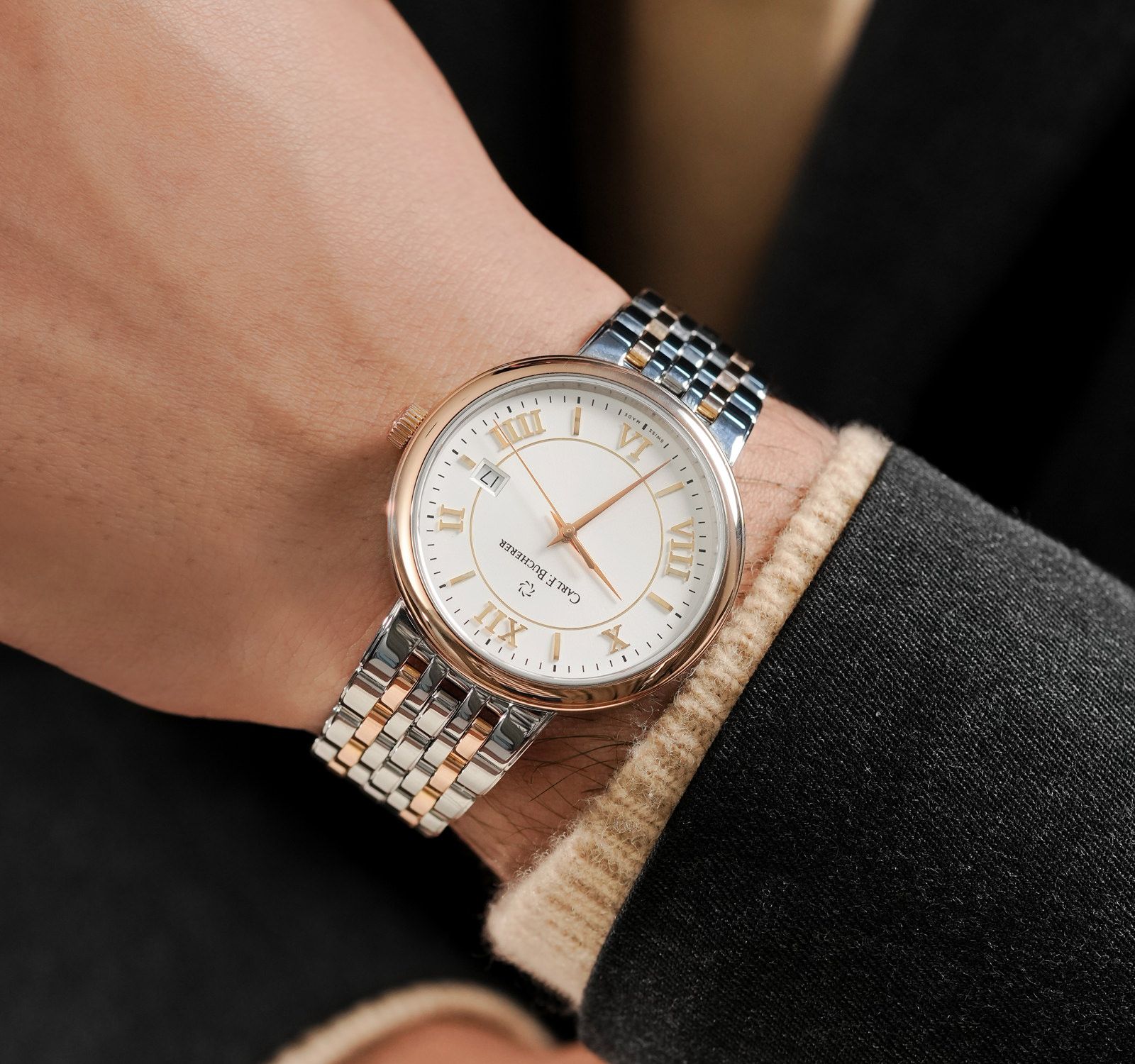 Pre-Owned Carl F. Bucherer Adamavi Men Watch in Silver Colour Dial