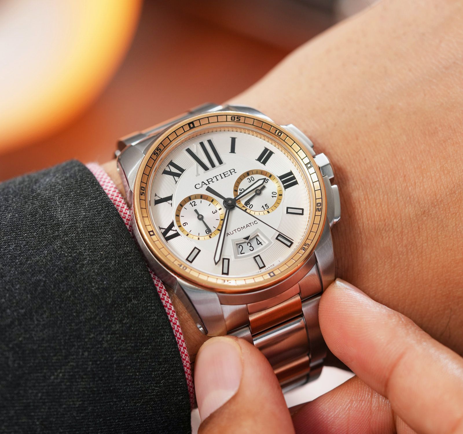 Calibre de cartier chronograph best sale