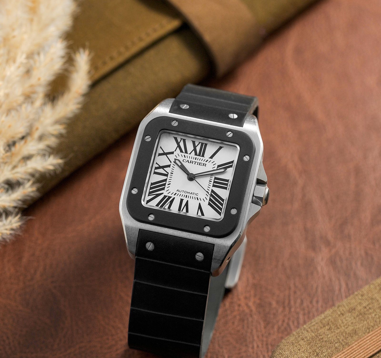 Cartier santos 100 w20121u2 best sale