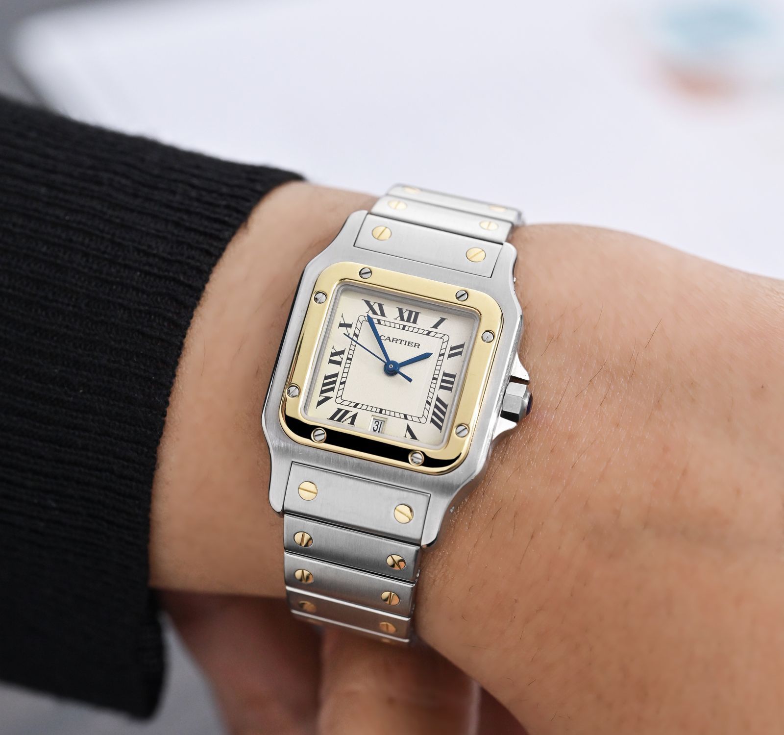 Cartier santos best sale women's two tone