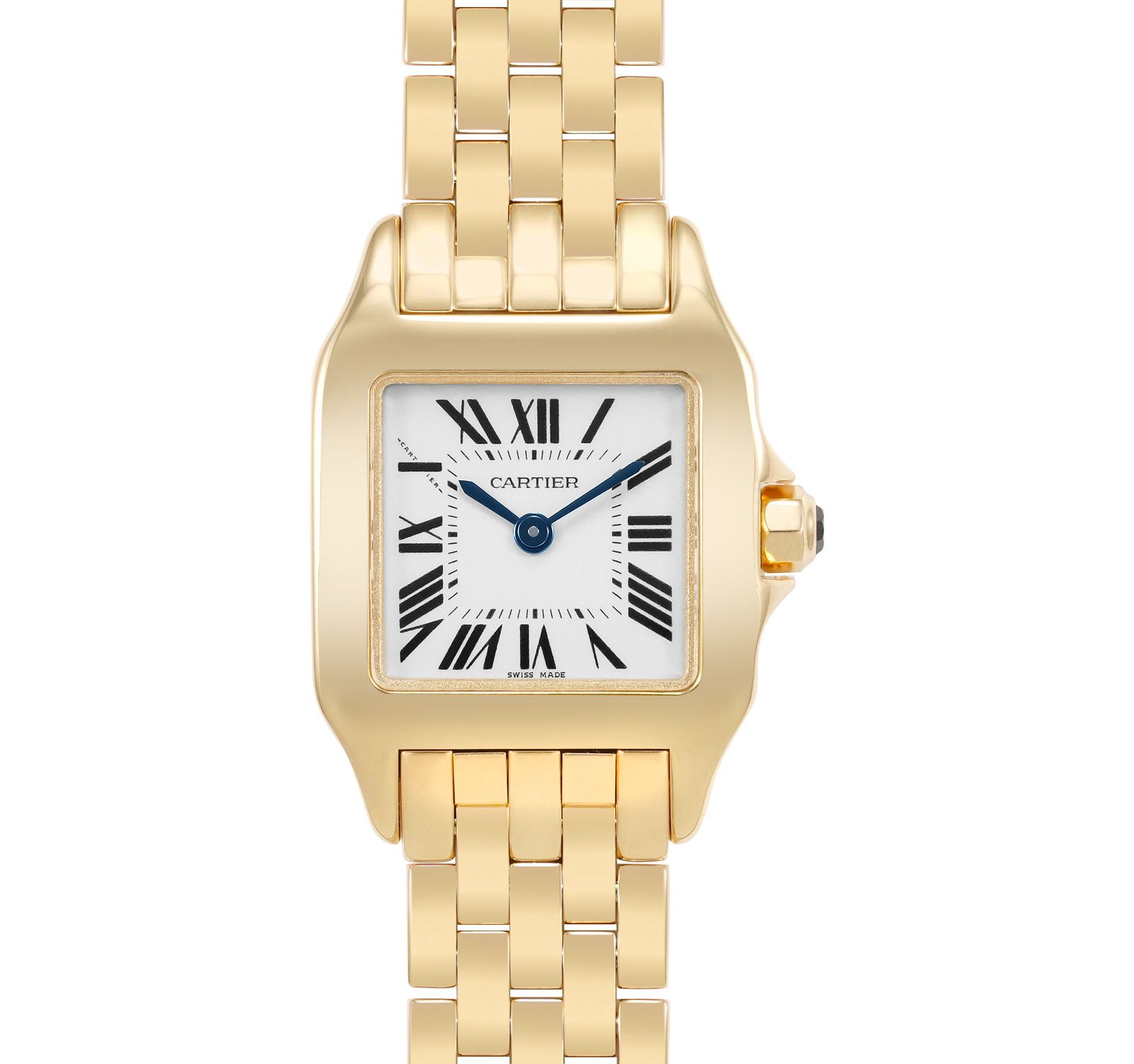 Pre-Owned Cartier Santos Demoiselle Women Watch in Silver Colour Dial
