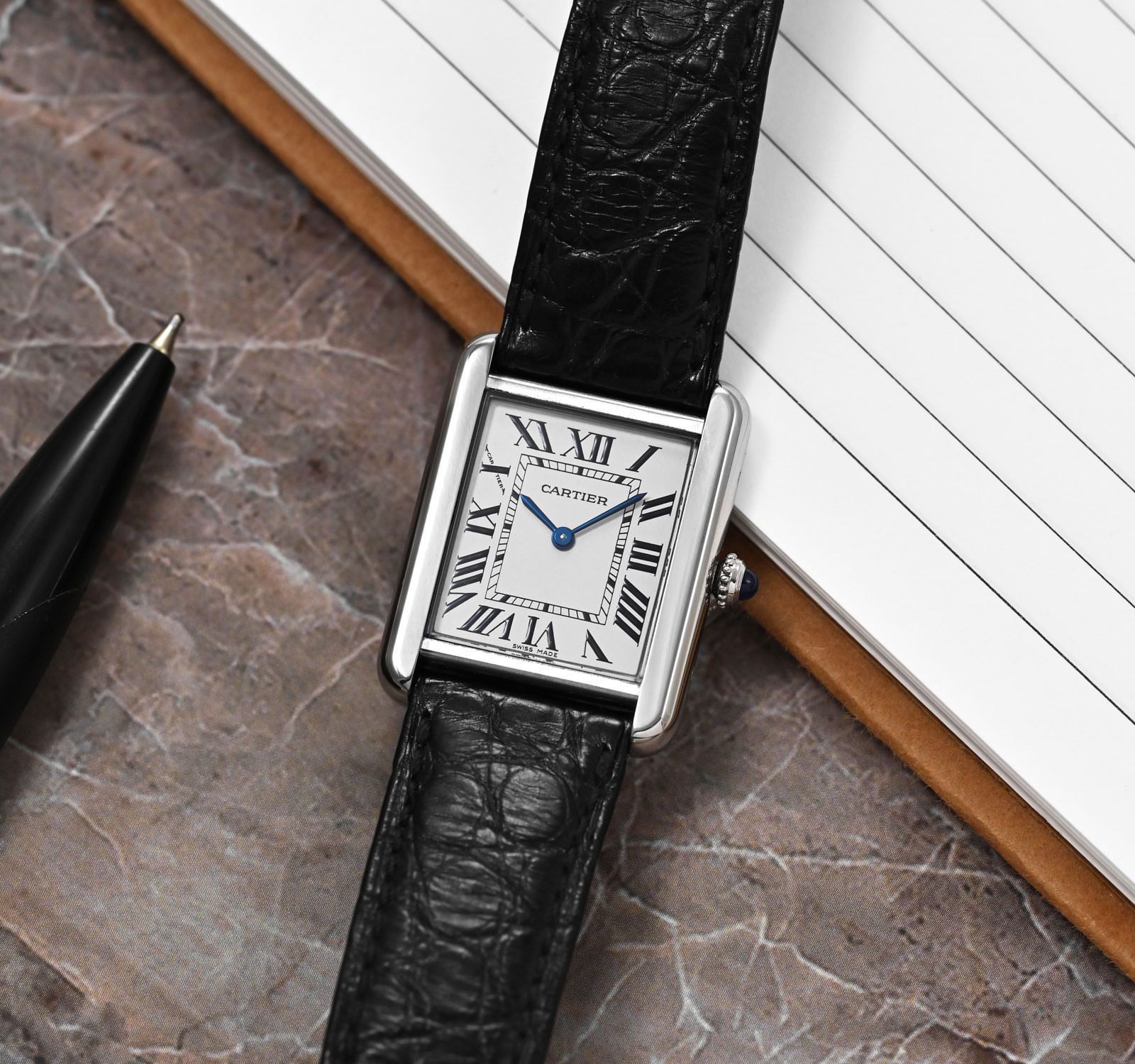 Second hand clearance cartier tank watch