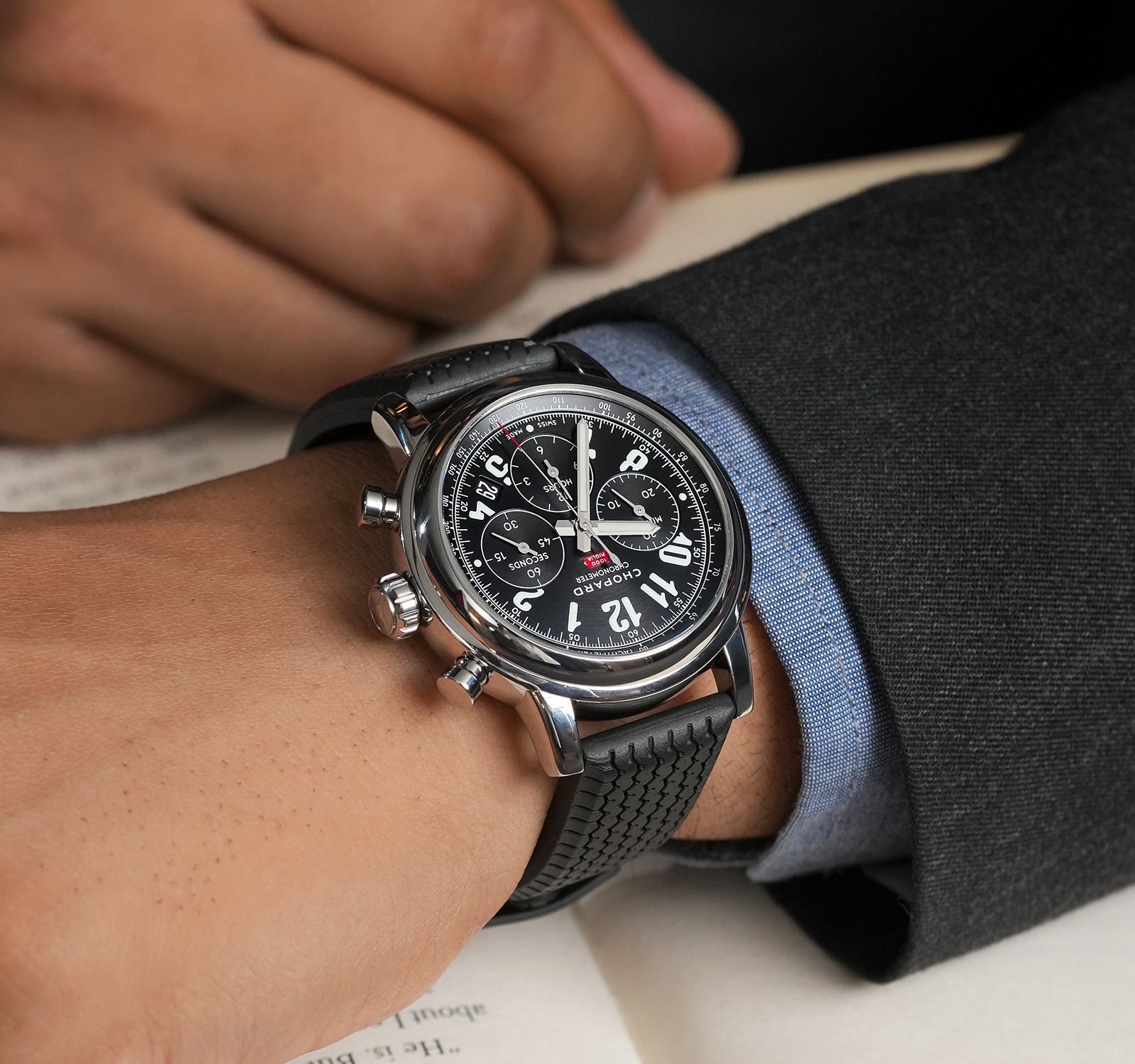 Pre-Owned Chopard Mille Miglia Men Watch in Black Colour Dial