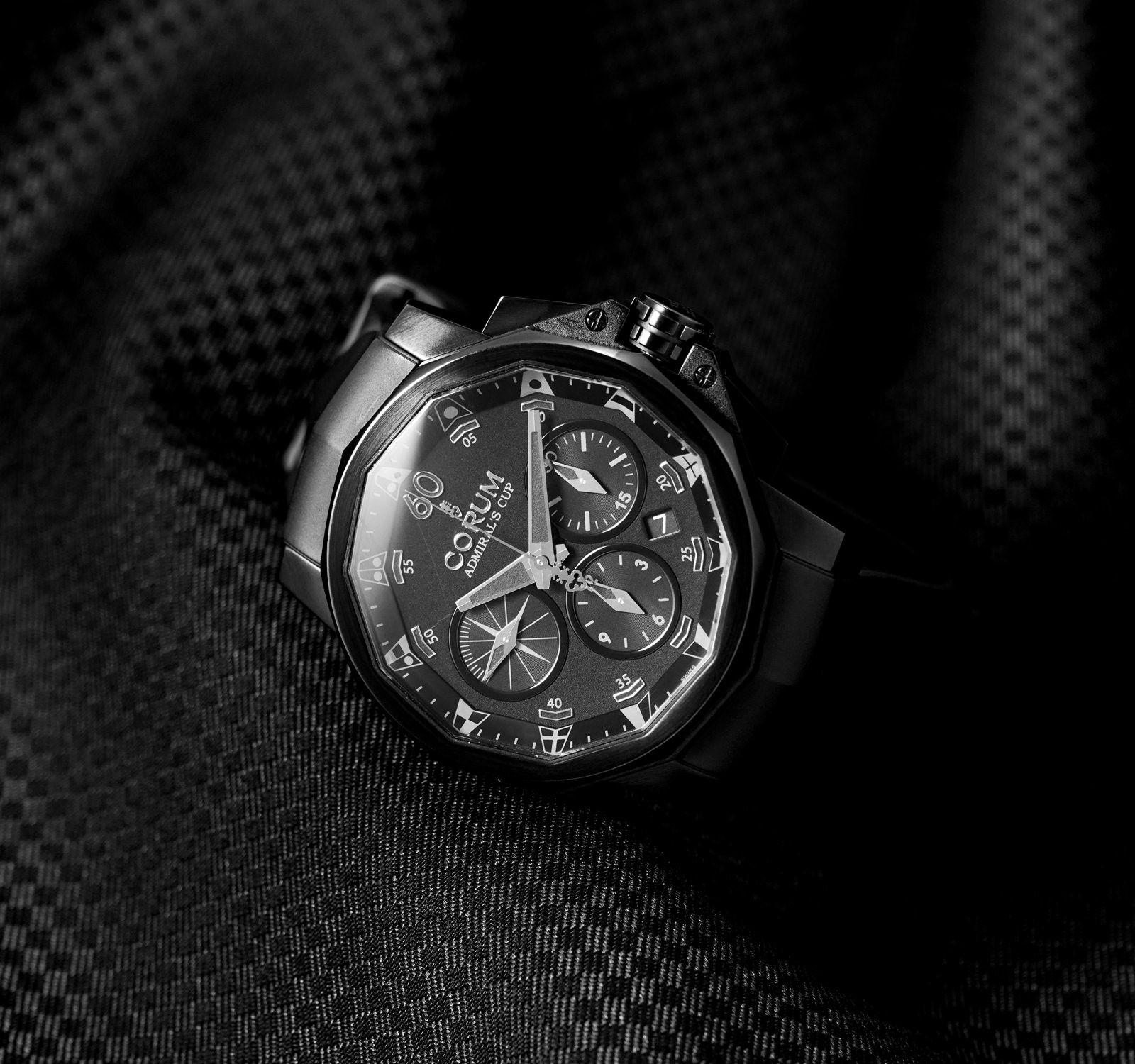 Pre-Owned Corum Admiral Men Watch in Black Colour Dial
