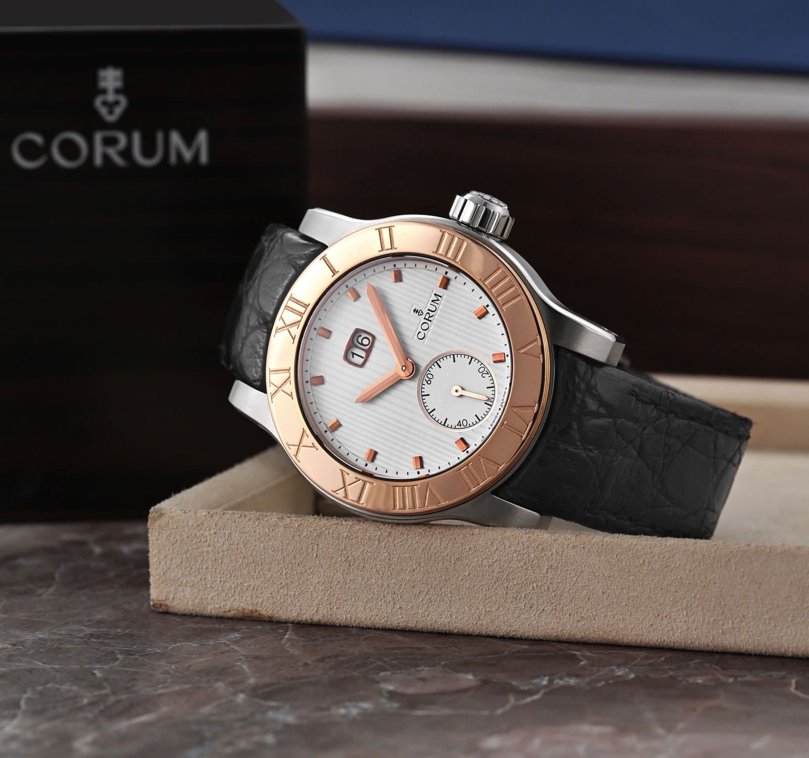 Pre-Owned Corum Romulus Men Watch in White Colour Dial