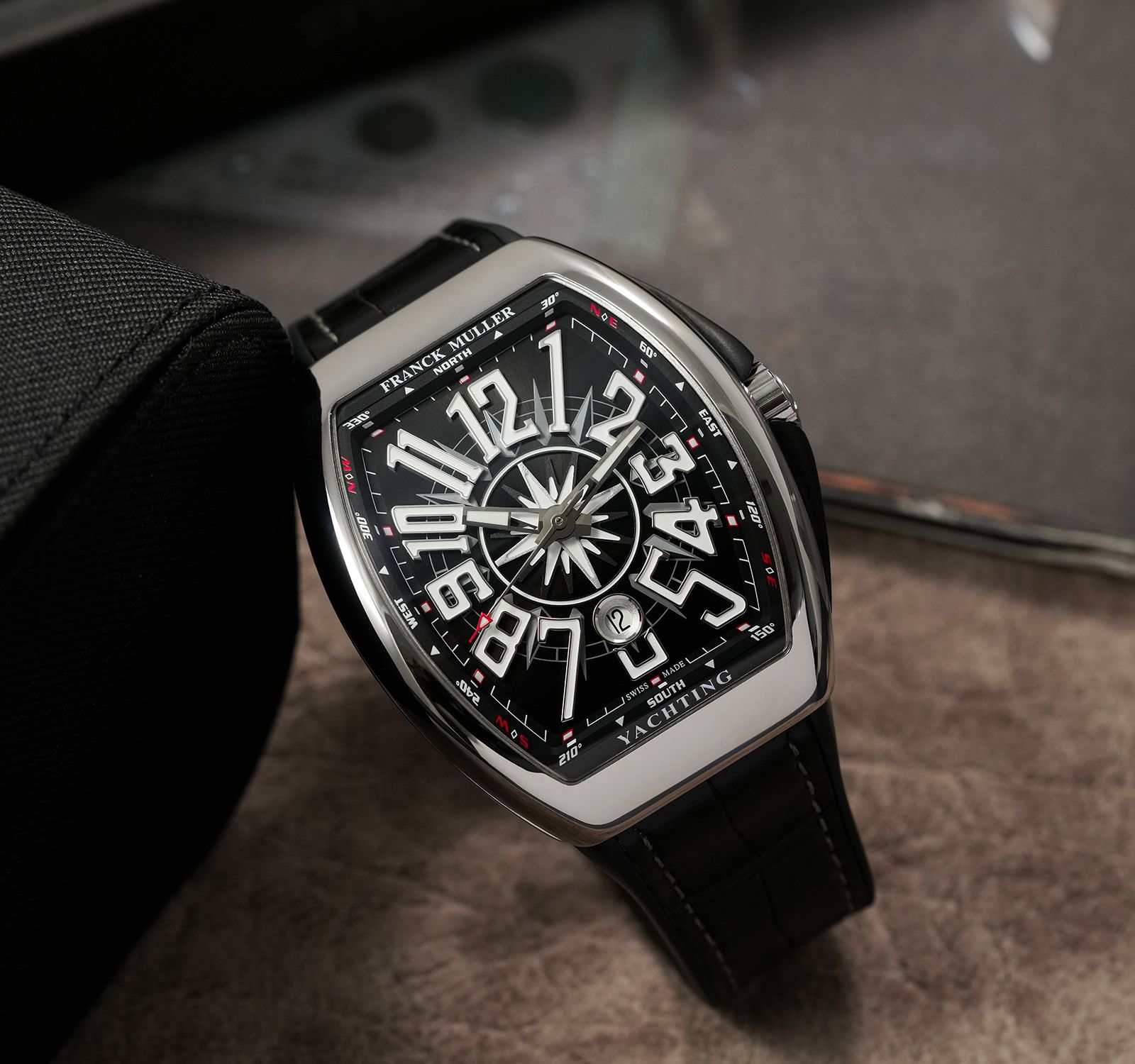 Pre-Owned Franck Muller Vanguard Men Watch in Black Colour Dial