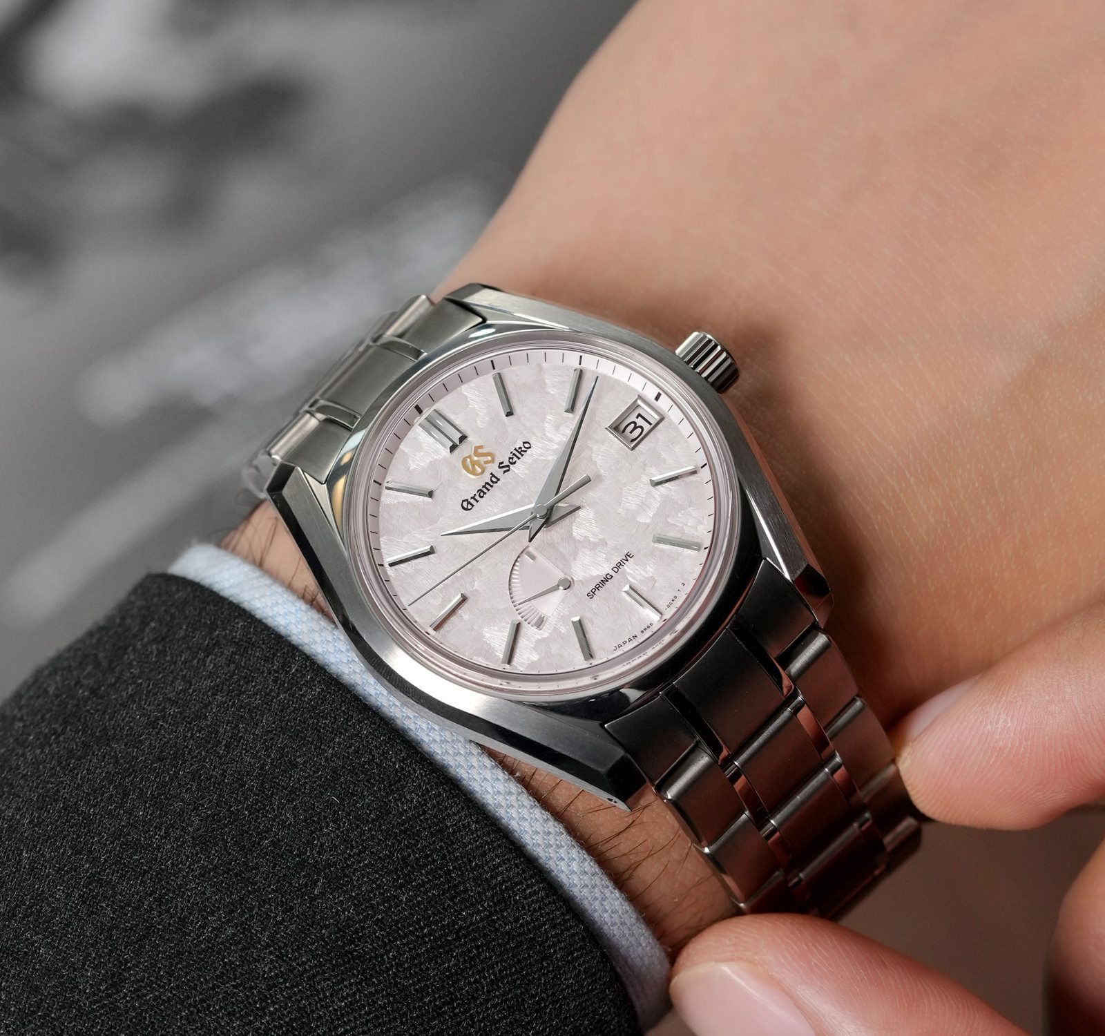 サカン｜ peak Pre-Owned Grand Seiko Heritage Men Watch in Pink Colour Dial