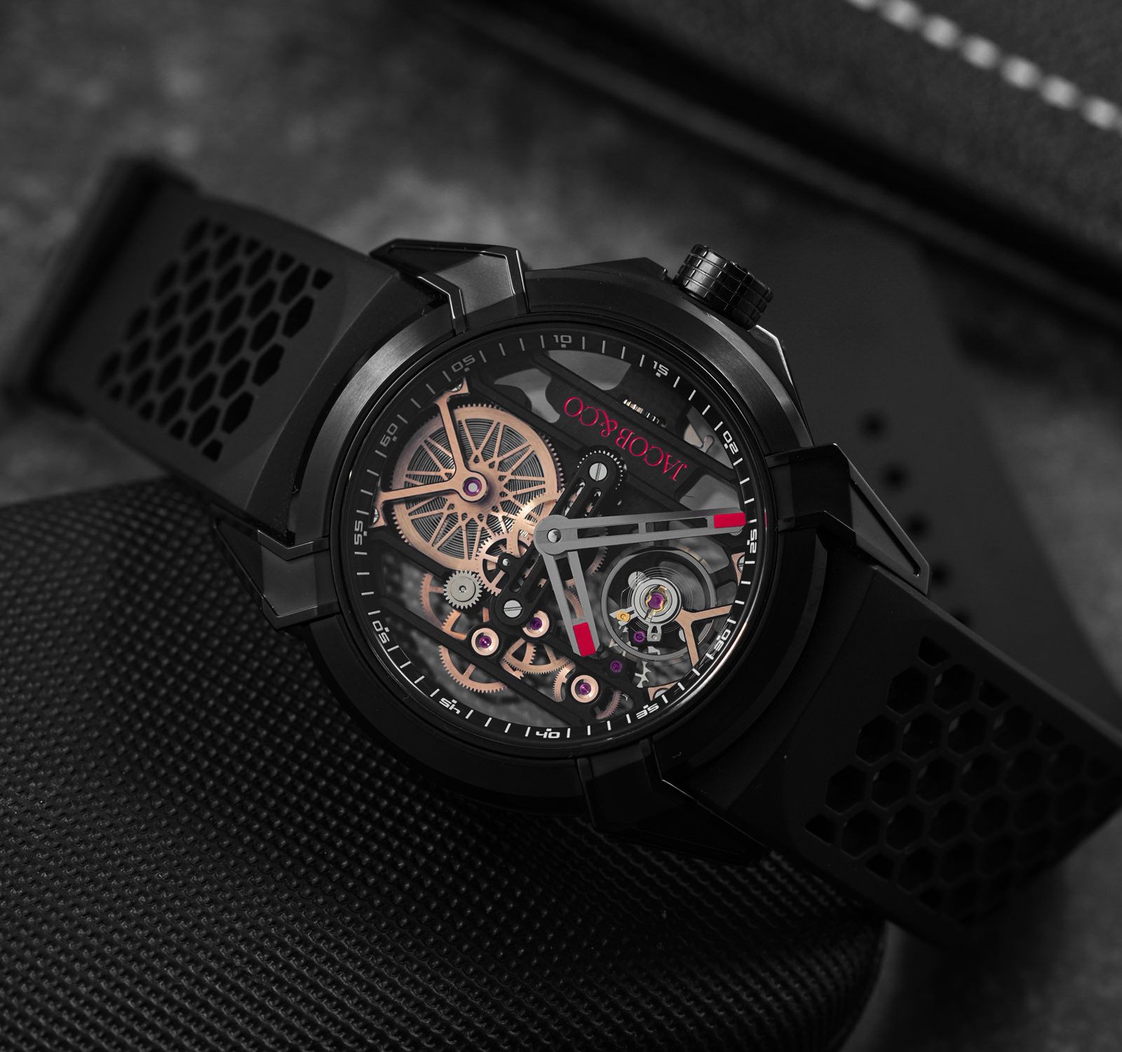 Pre-Owned Jacob & Co. Epic X Men Watch in Skeleton Colour Dial