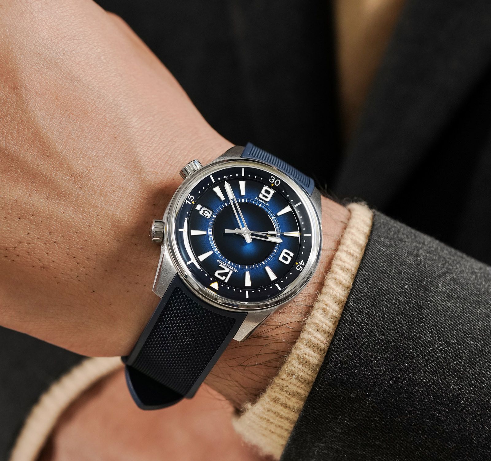 Pre-Owned Jaeger-LeCoultre Polaris Men Watch in Blue Colour Dial