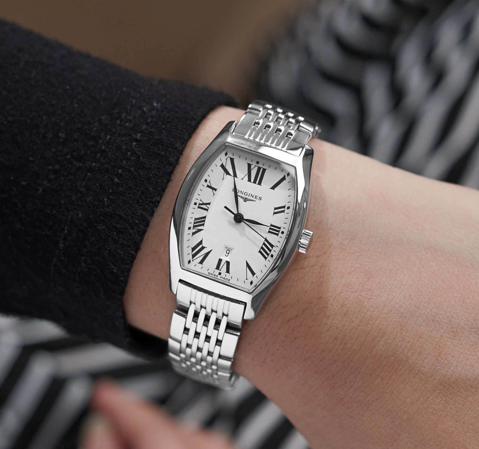 Pre Owned Longines Longines Evidenza Women Watch in Silver Colour Dial