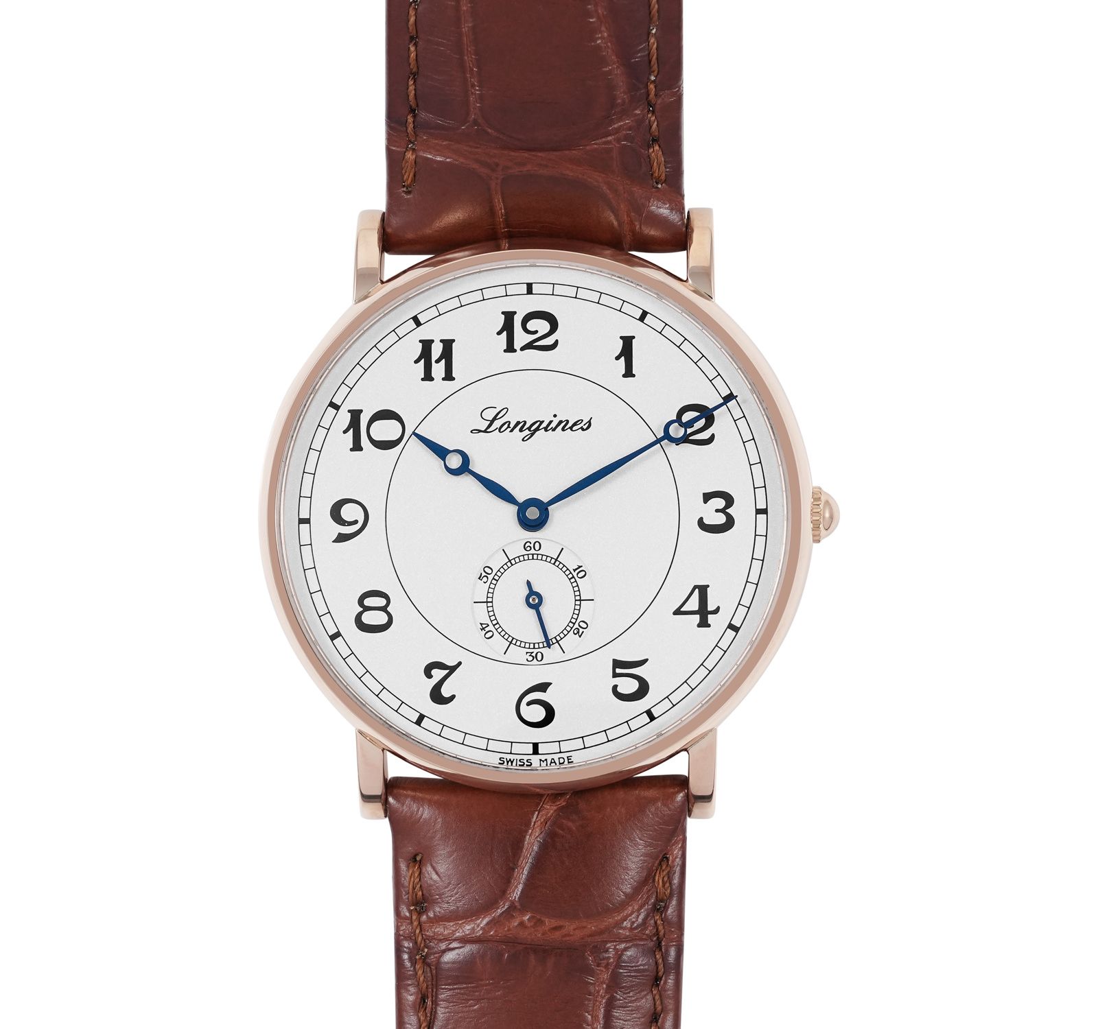 Pre-Owned Longines Heritage Classic Men Watch in Silver Colour Dial