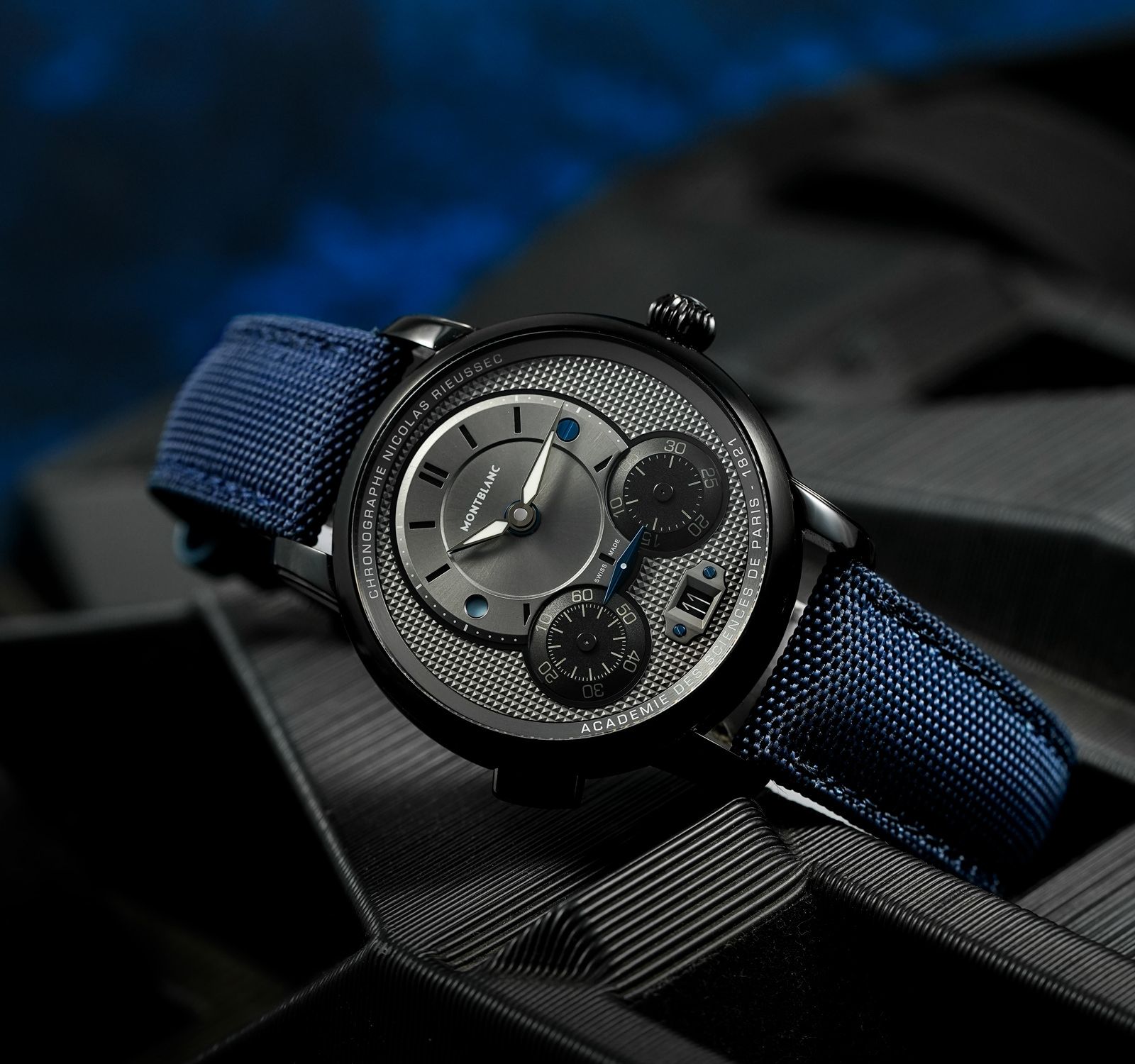 Pre-Owned Montblanc Star Legacy Men Watch in Grey Colour Dial