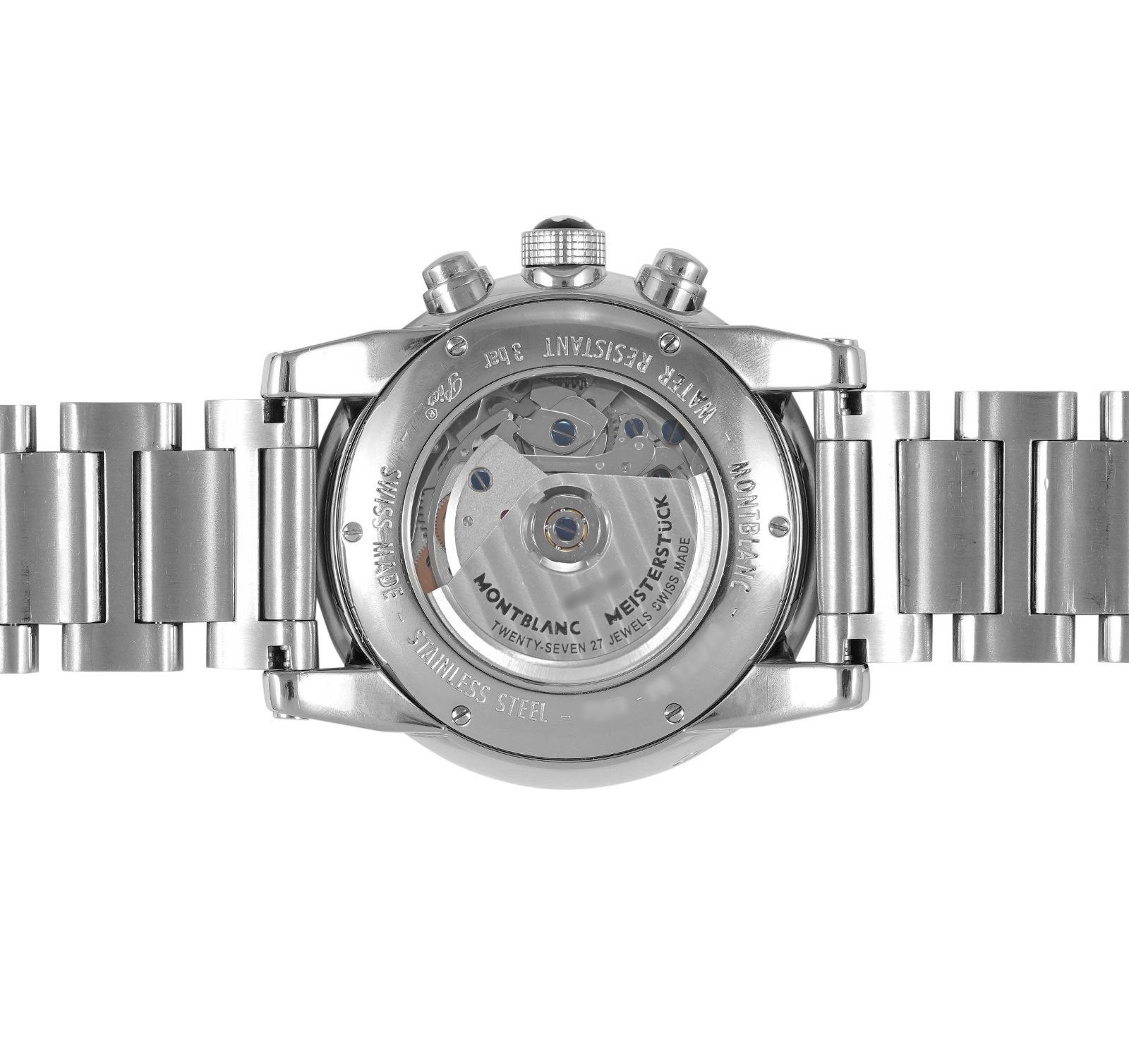 Pre-Owned Montblanc TimeWalker Men Watch in Black Colour Dial