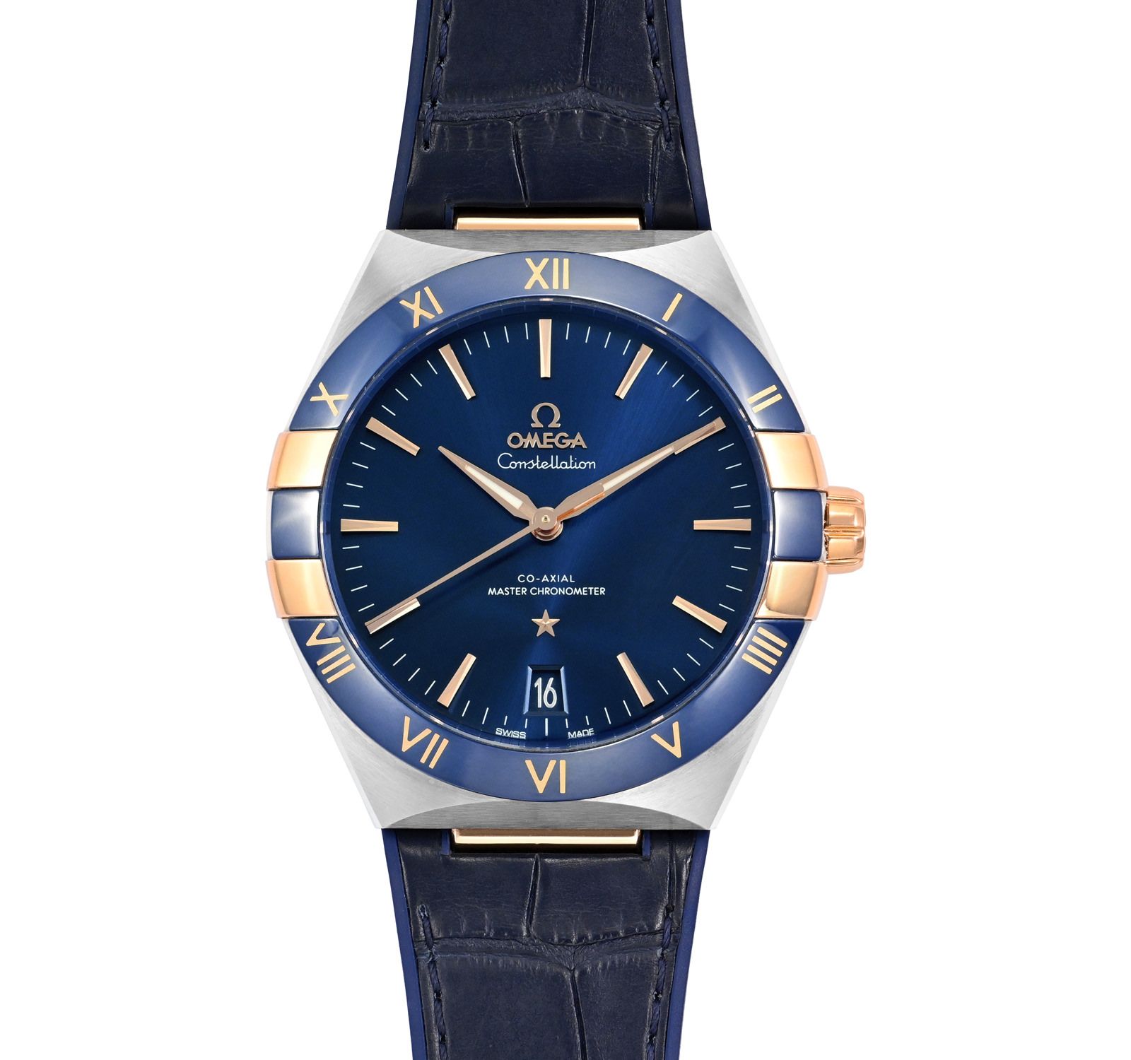 Pre-Owned Omega Constellation Men Watch in Blue Colour Dial