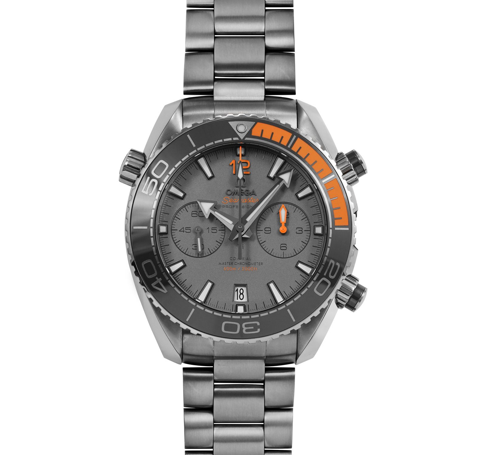 Pre-Owned Omega Seamaster Men Watch in Grey Colour Dial