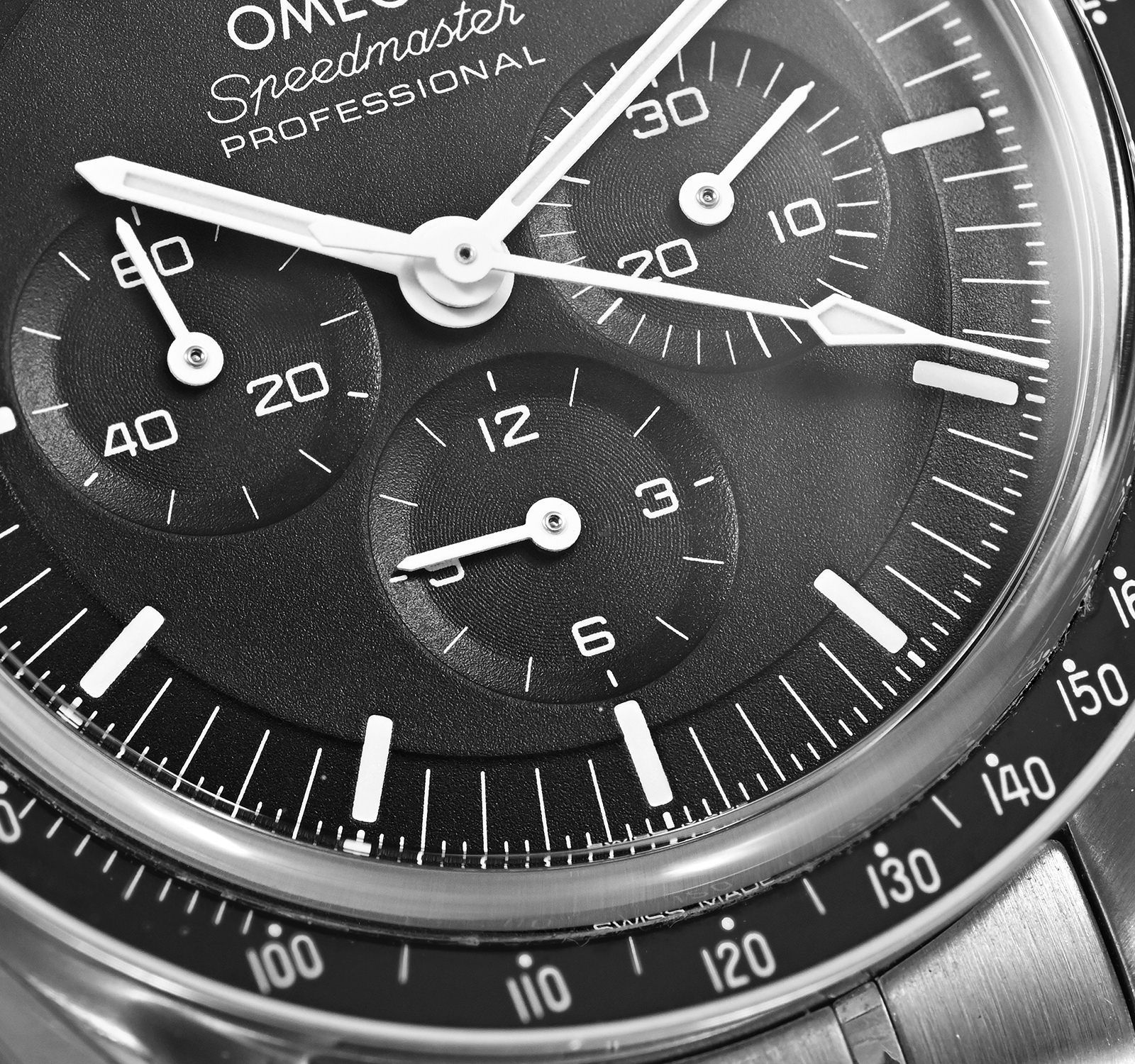 Pre-Owned Omega Speedmaster Men Watch in Black Colour Dial