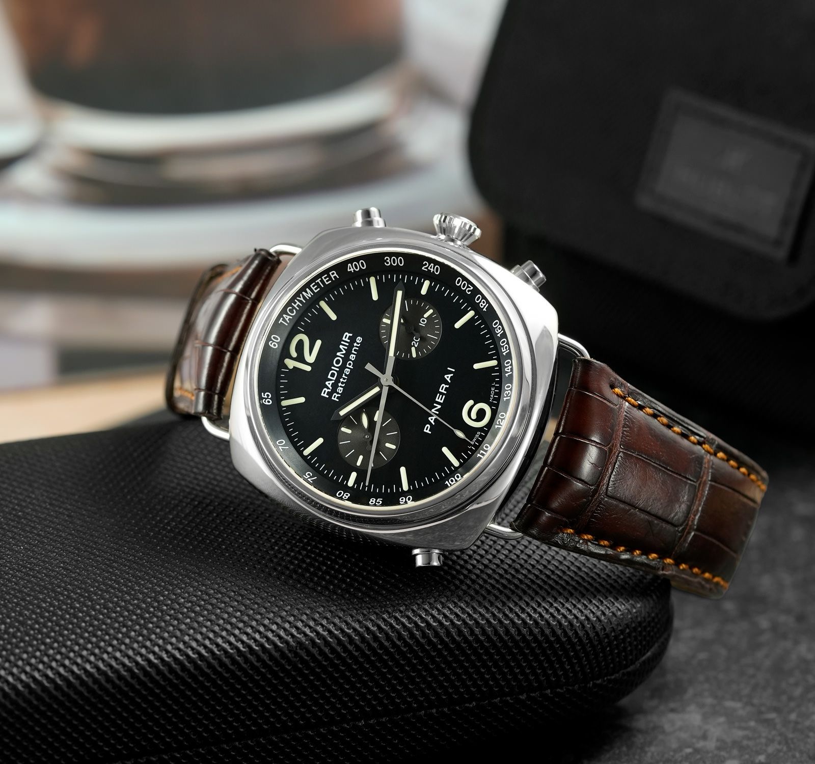 Pre-Owned Panerai Radiomir Men Watch in Black Colour Dial