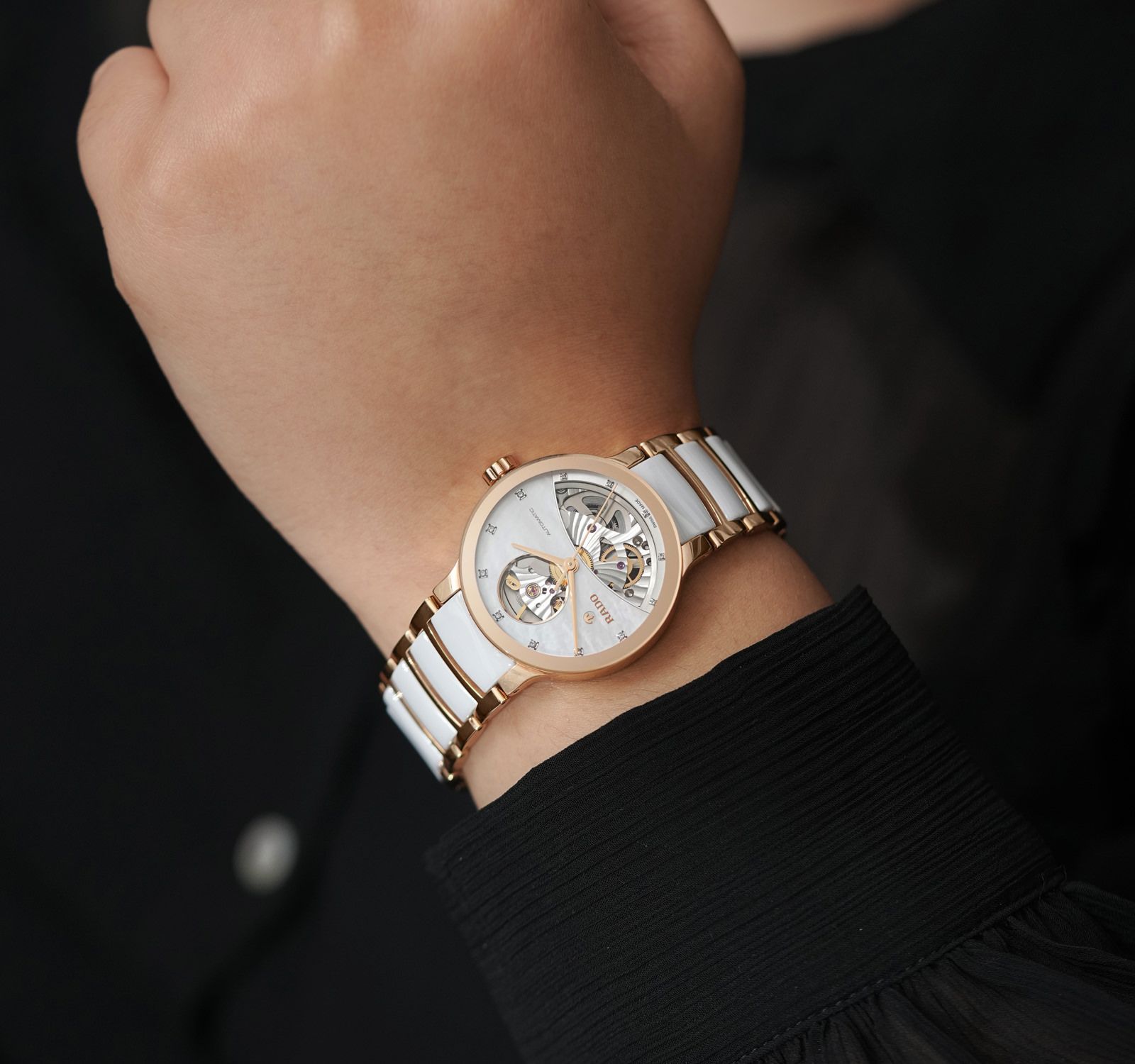 Rado centrix automatic diamonds open online heart