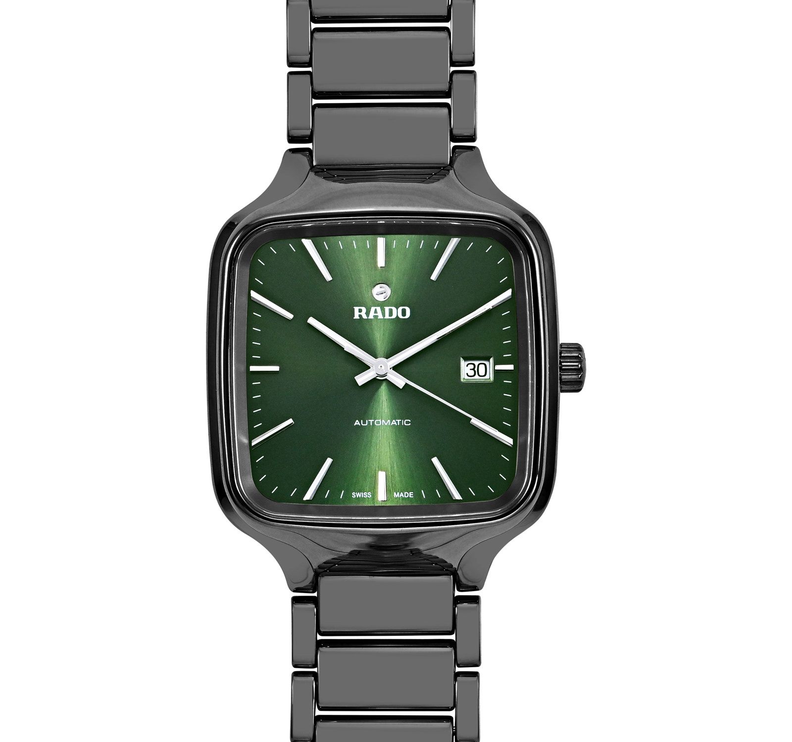 Pre-Owned Rado True Square Men Watch in Green Colour Dial