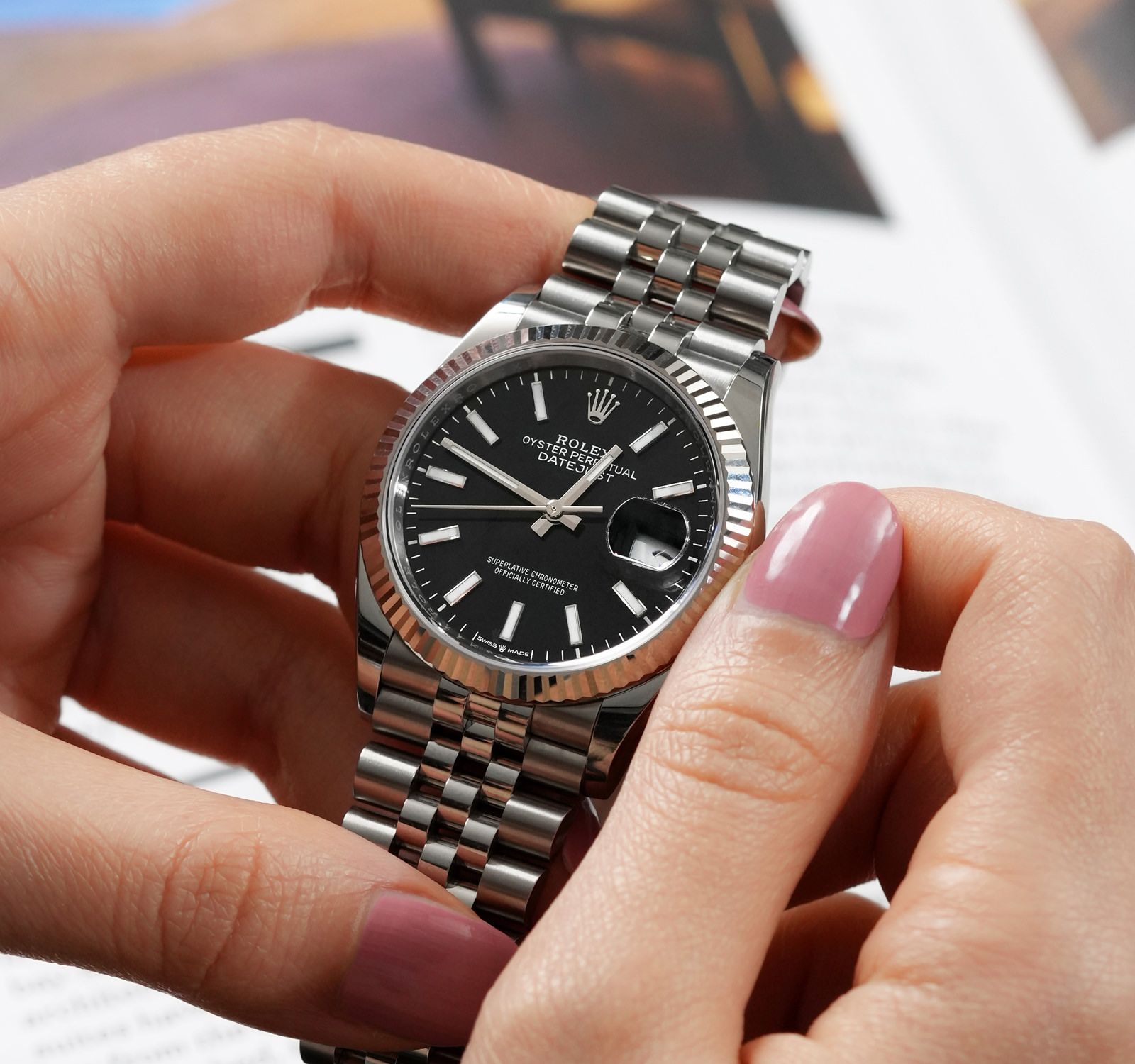 India Rolex 16234 Price Pre-Owned Rolex Datejust Unisex Watch In