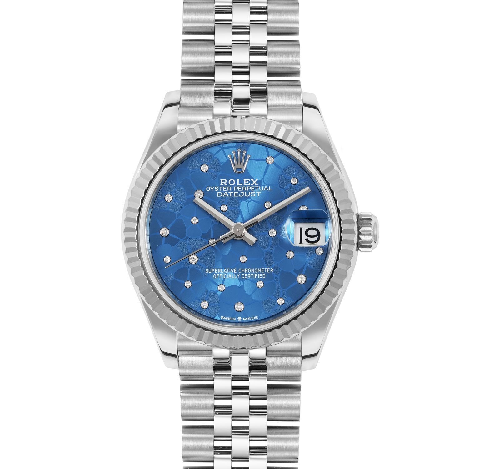 Pre-Owned Rolex Datejust Women Watch in Blue Colour Dial