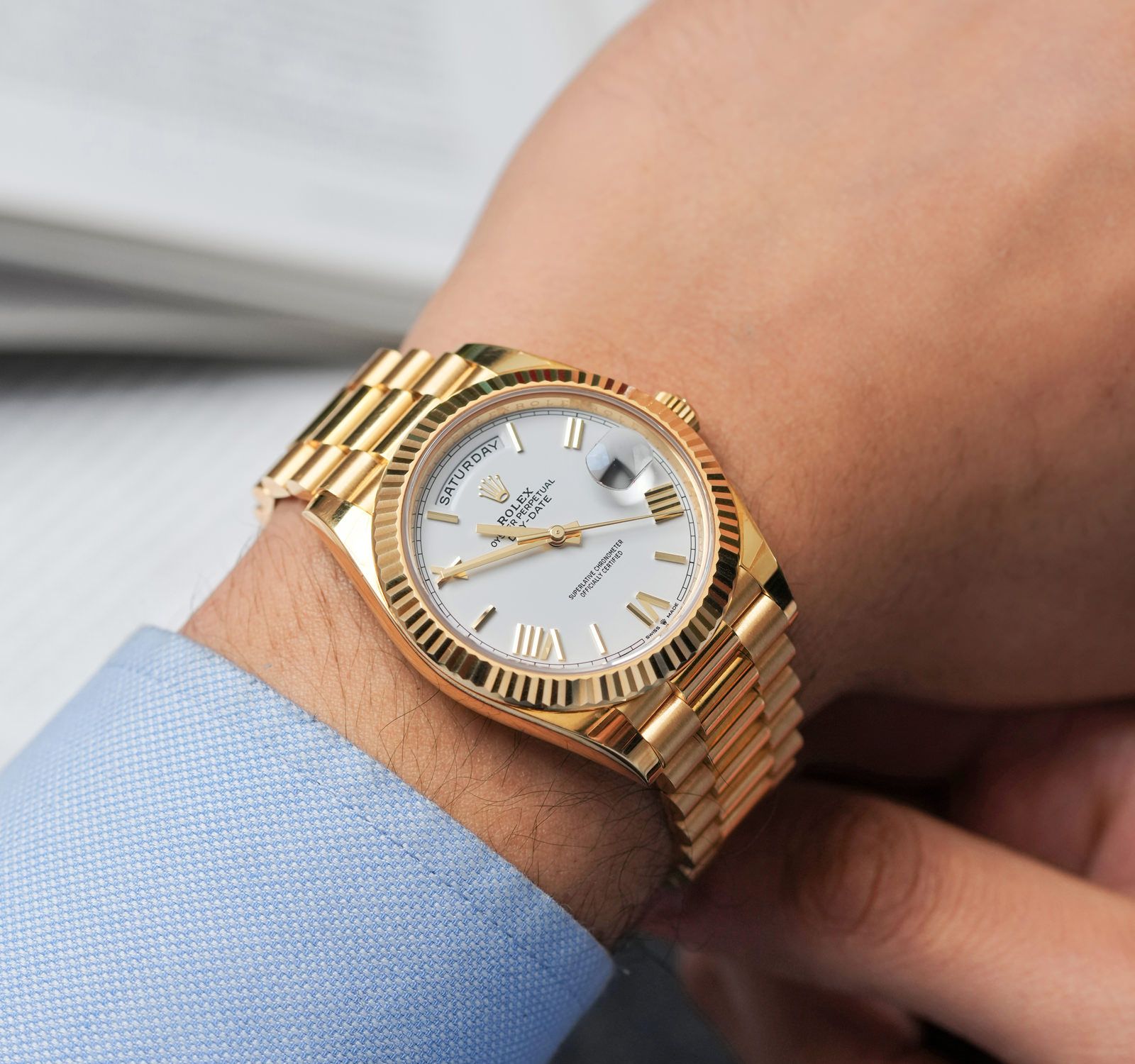 White Dial Rolex Day Date Preis Rolex Day-Date 128238-0113 White