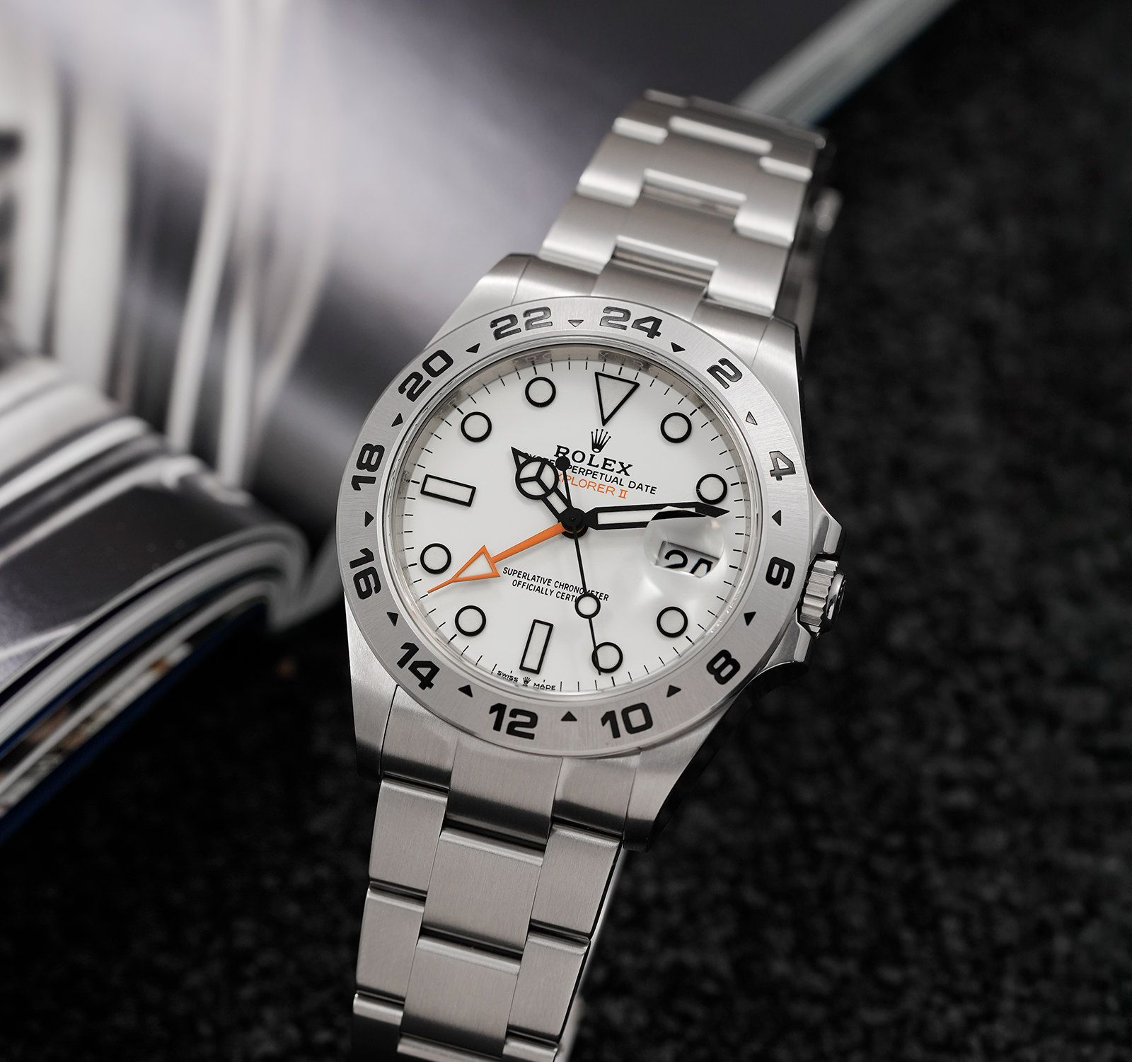 情熱大陸 Pre-Owned Rolex Explorer Men Watch in White Colour Dial