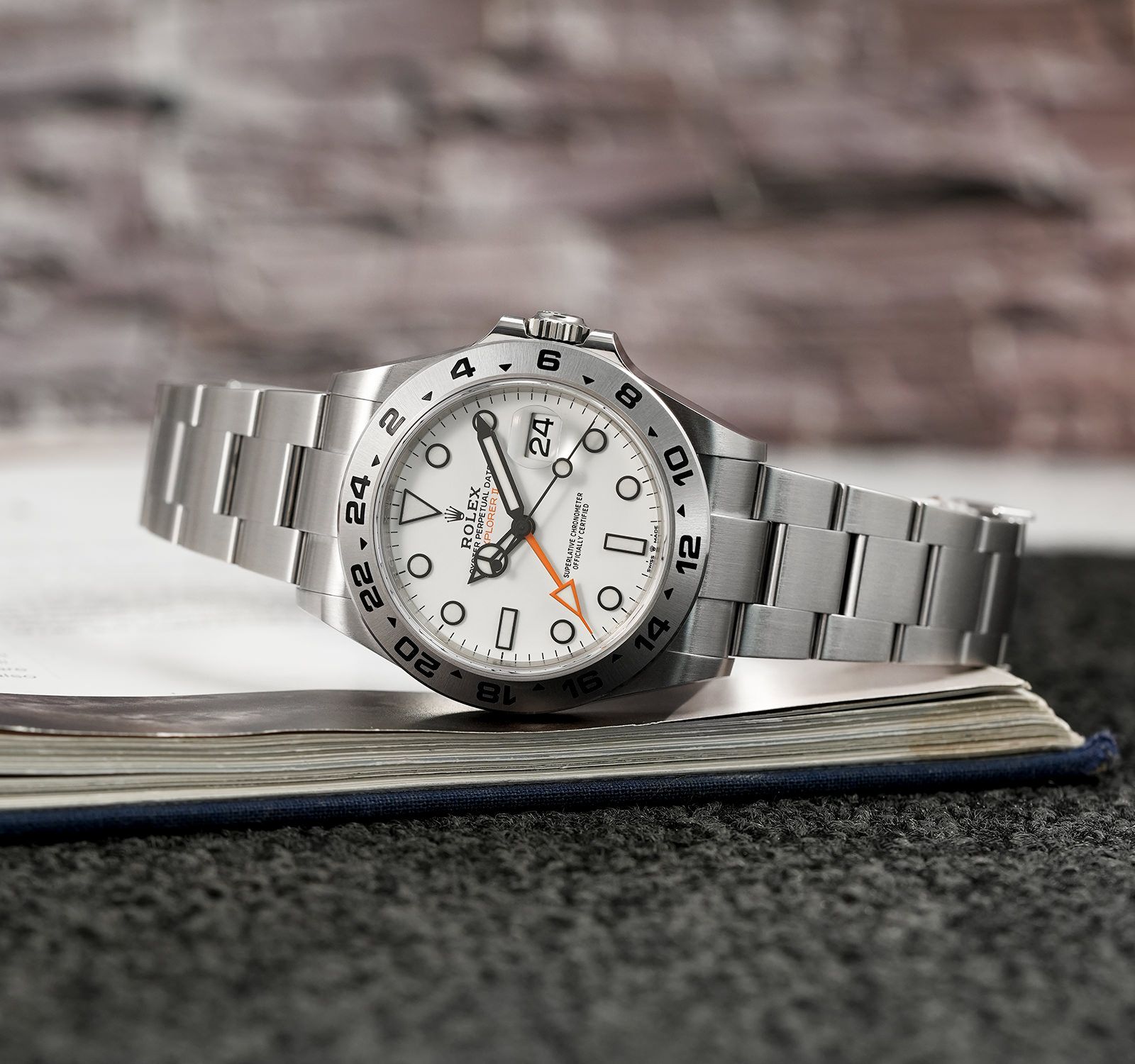 Pre-Owned Rolex Explorer Men Watch in White Colour Dial