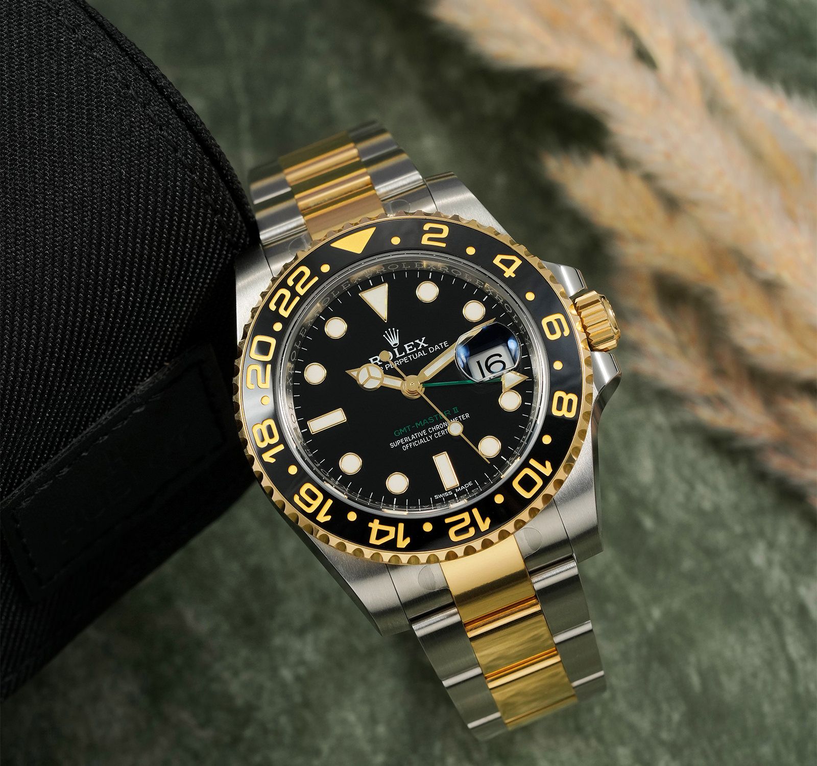 Pre-Owned Rolex GMT-Master II Men Watch in Black Colour Dial