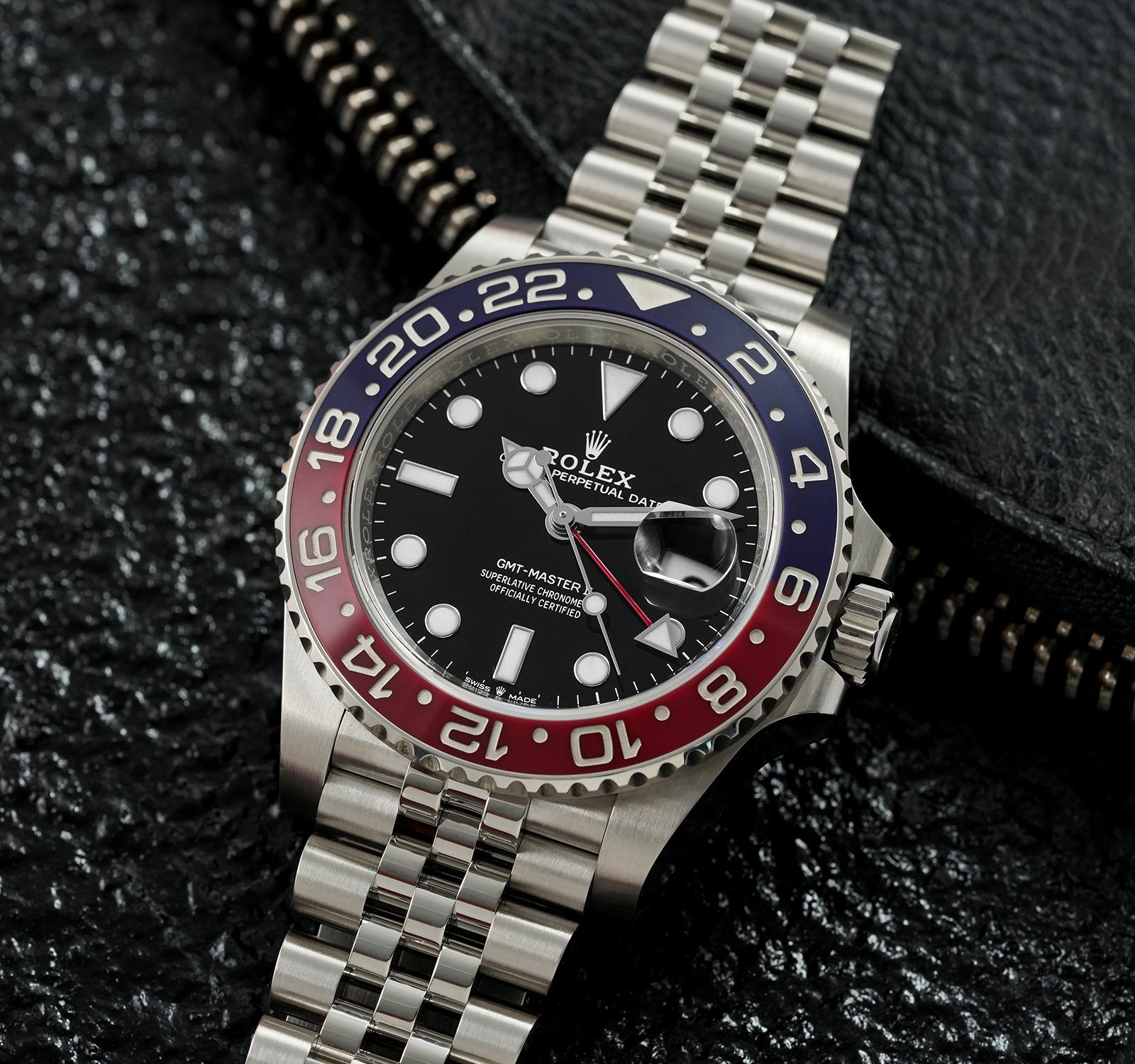 Pre-Owned Rolex GMT-Master II Men Watch in Black Colour Dial