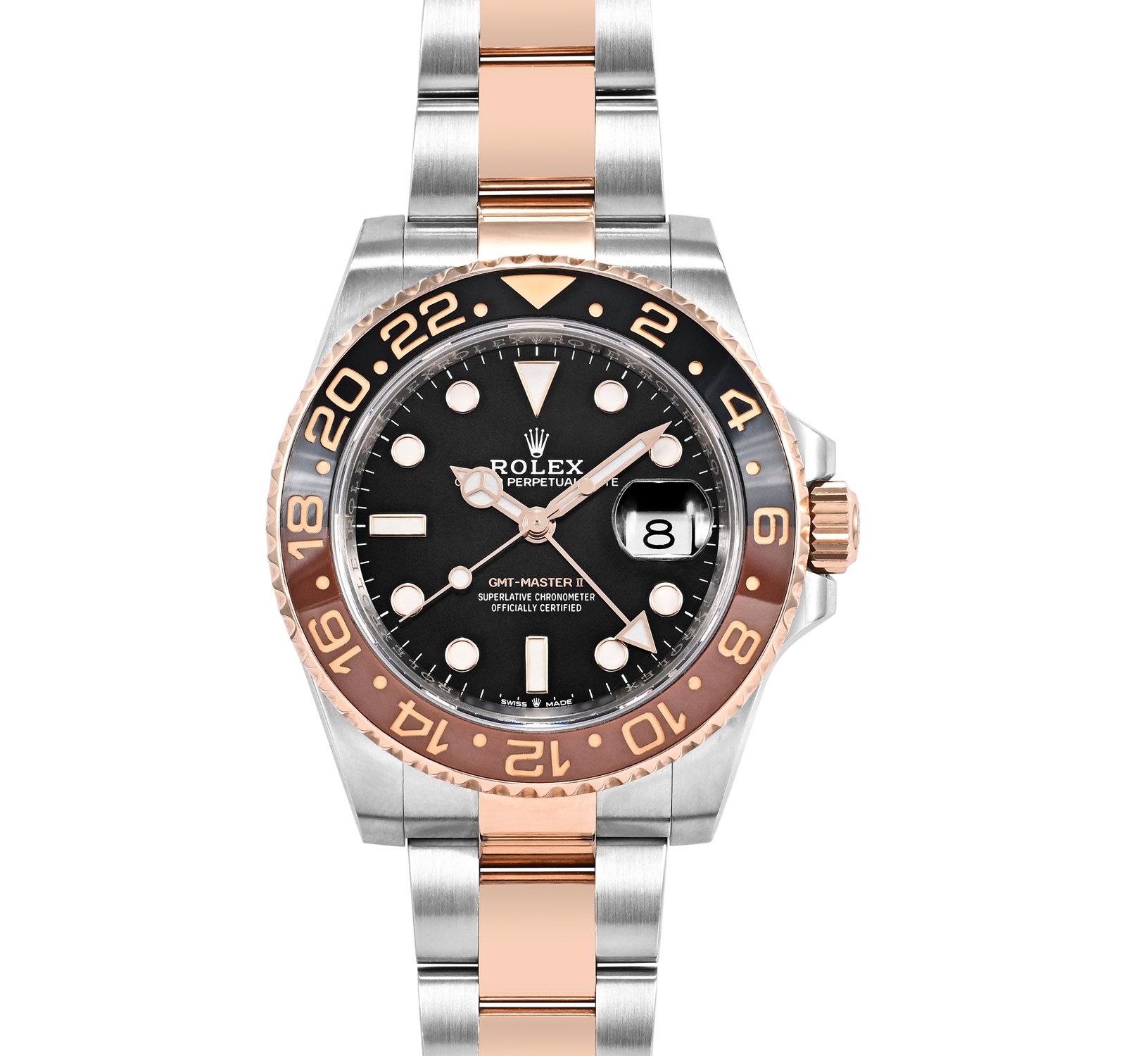 Pre-Owned Rolex GMT-Master II Men Watch in Black Colour Dial