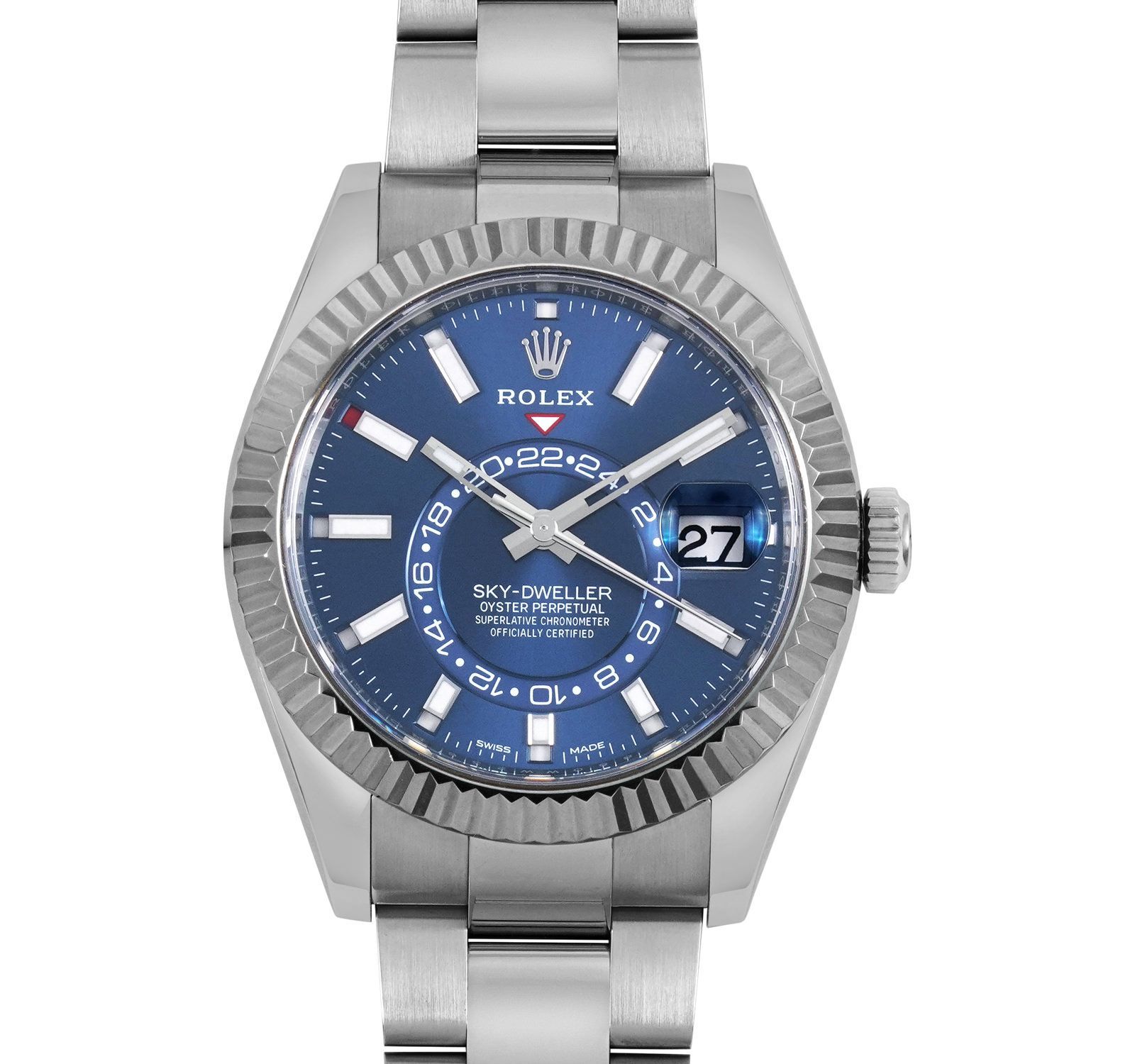 Rolex sky dweller hot sale blue for sale