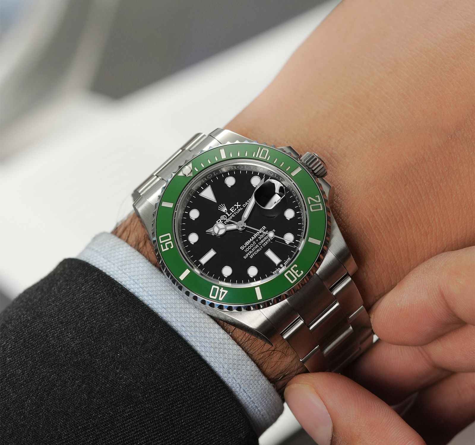 Submariner Watches Rolex Submariner 2021 Kermit Pre-Owned Rolex