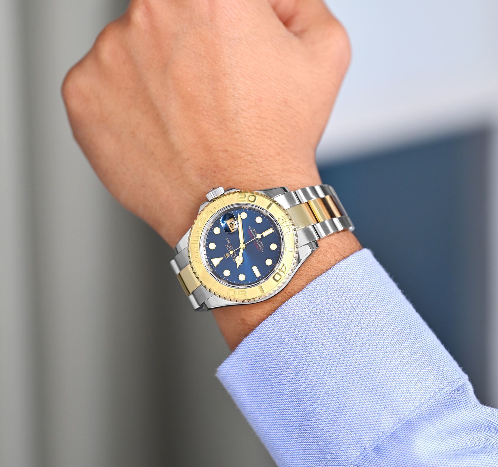 Rolex Yacht-Master 16623 Blue Dial Two Tone Oyster