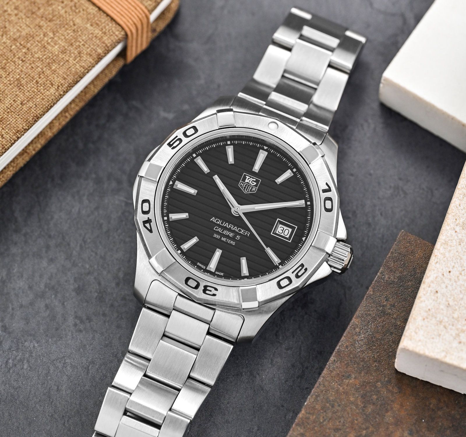 Buy TAG Heuer Aquaracer WAP2010.BA0830 Men Watch in Black Dial